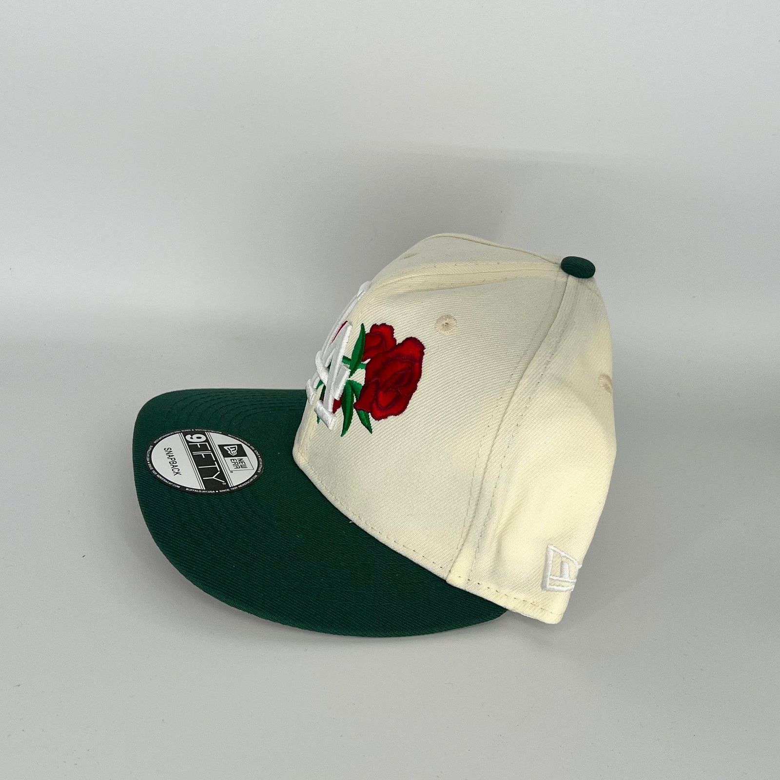 New Era White Green Los Angeles Dodgers 60TH Anniversary New Era MLB Size ONE SIZE - 2 Thumbnail