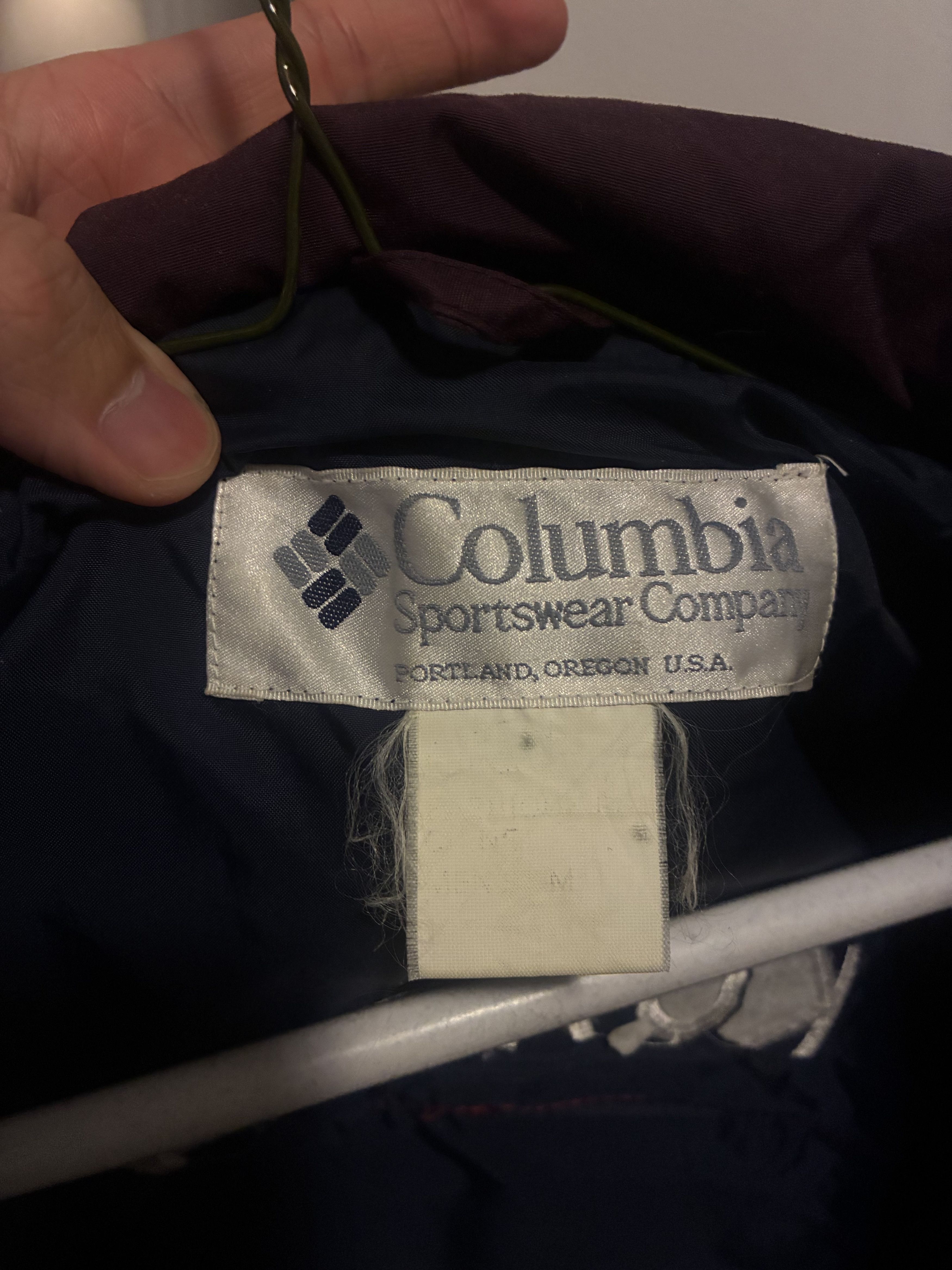 Columbia Vintage Maroon Columbia Windbreaker with cool Logo Size US M / EU 48-50 / 2 - 8 Thumbnail