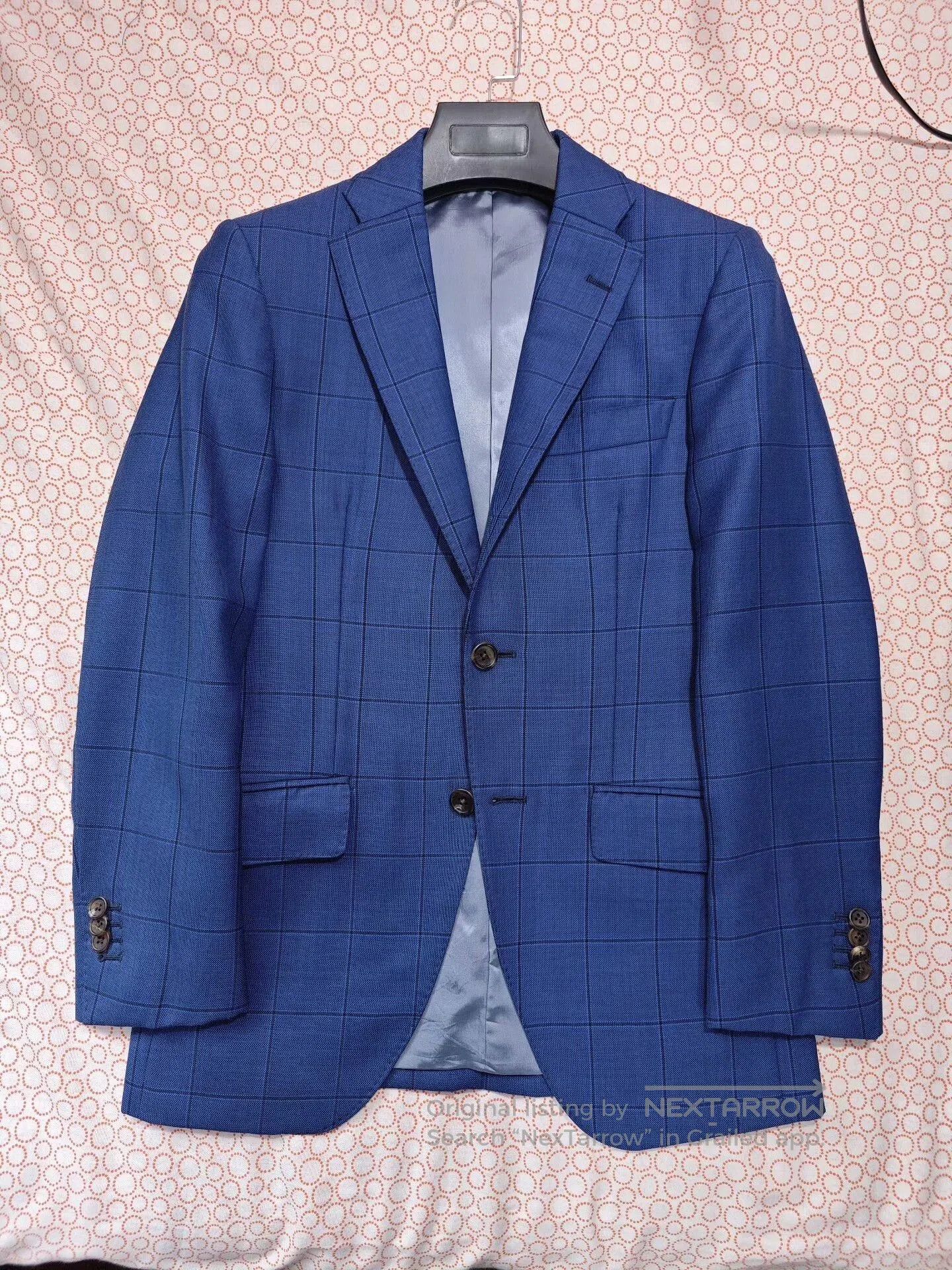 Japanese Brand Custom Blue Wool Jacket. Size US XS / EU 42 / 0 - 5 Thumbnail