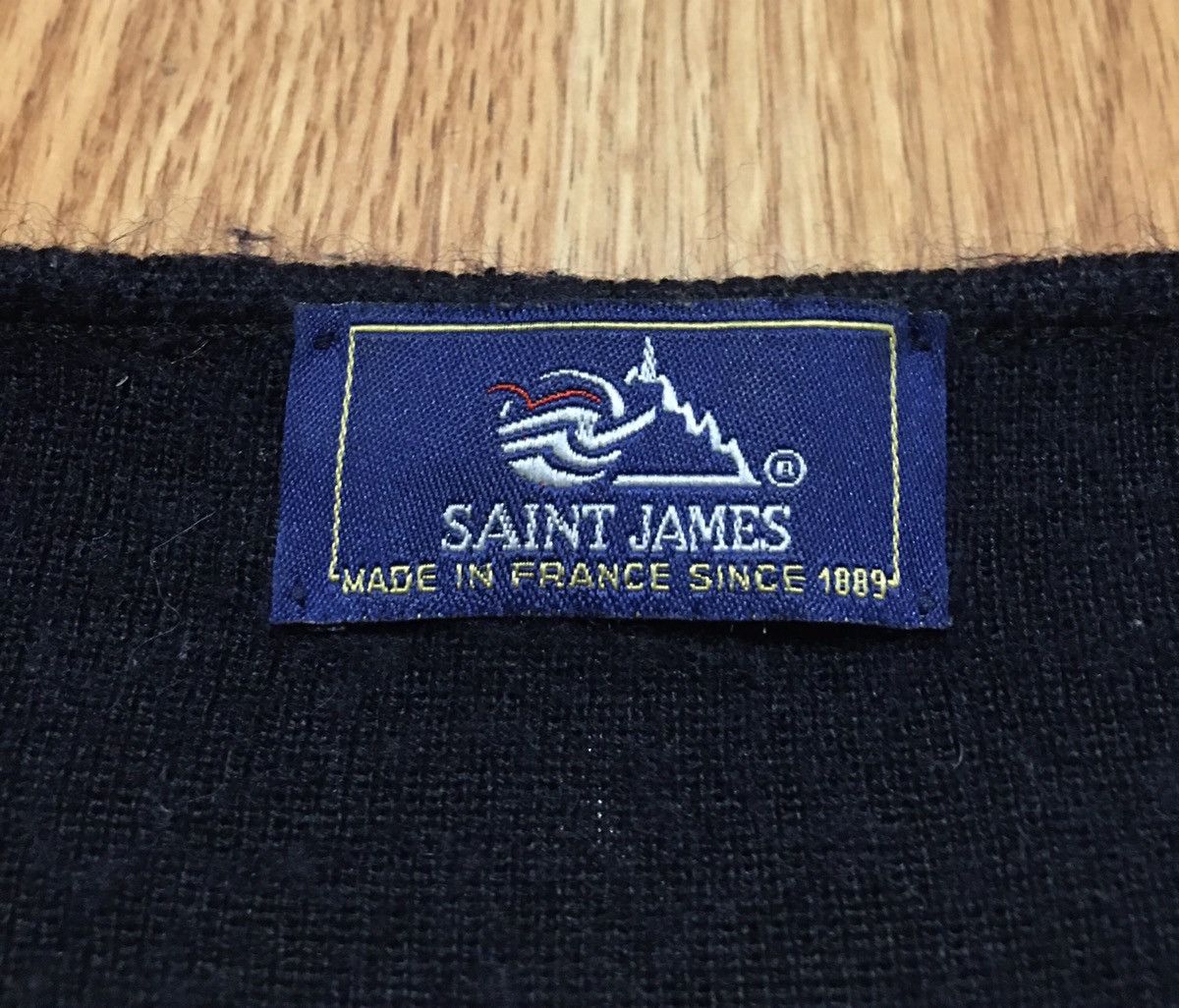 Saint James Saint James France Dark Navy Blue Wool Sweater Size L / US 10 / IT 46 - 9 Thumbnail