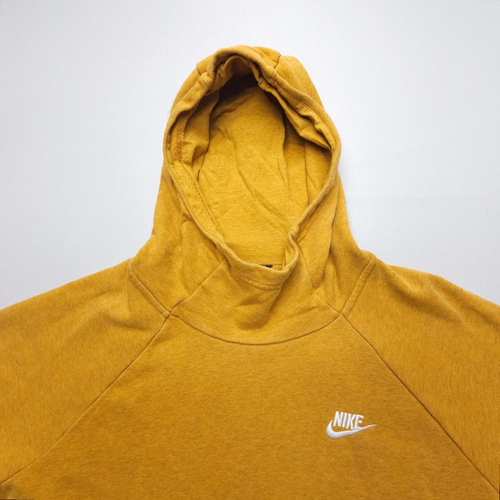 Nike Nike Sportswear Essential Funnel Neck Hoodie Mens XL Yellow Pullover Swoosh Size US XL / EU 56 / 4 - 3 Thumbnail