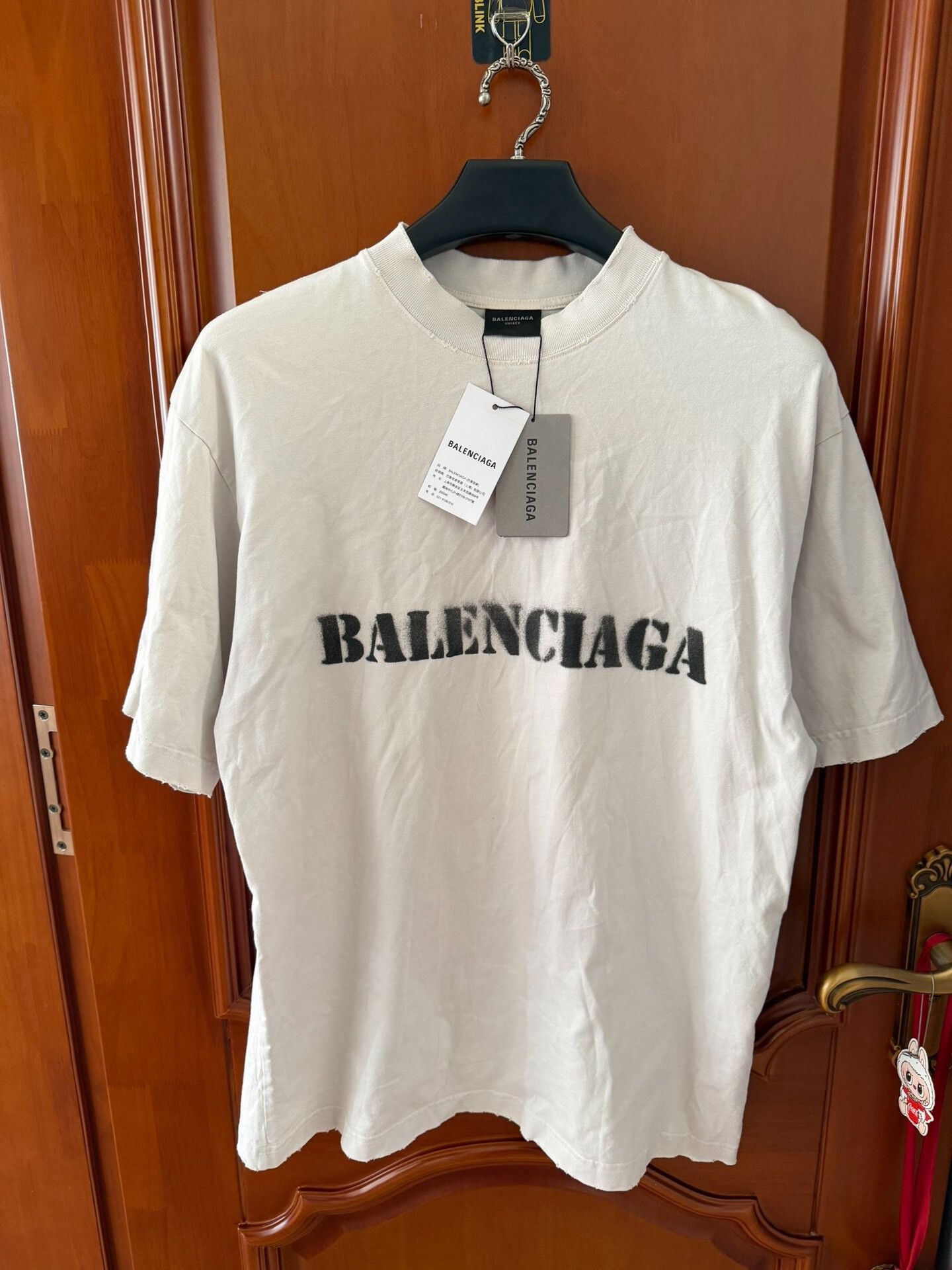 Au Courant Paris Balenciaga Logo Short Sleeve T-Shirt Size US S / EU 44-46 / 1 - 1 Thumbnail