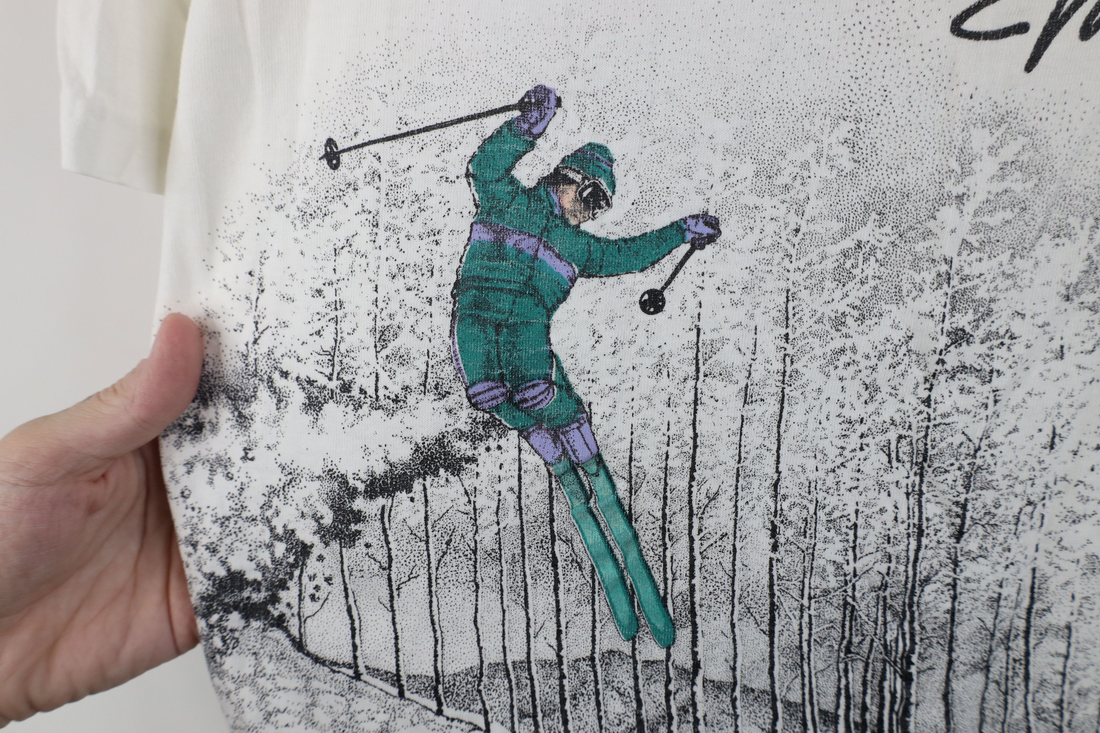 Vintage Vintage 80s Streetwear Skiing All Over Print T-Shirt USA Size US XL / EU 56 / 4 - 5 Thumbnail