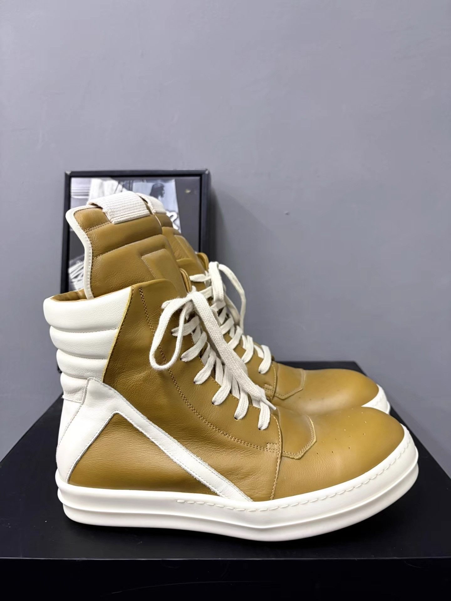 Rick Owens Rick Owens Mainline Geobasket High-Top Shoes K34 Size US 7 / EU 40 - 4 Thumbnail