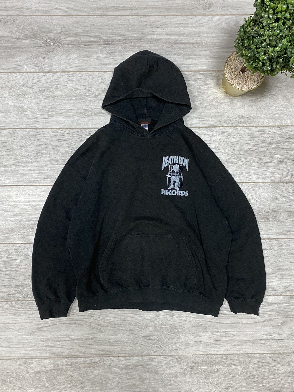 Vintage Death Row records vintage fade hoodie big print Size US L / EU 52-54 / 3 - 2 Thumbnail