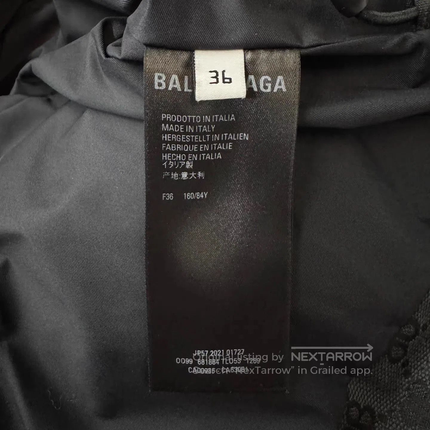 Balenciaga Black Patterned Puffer Vest . Size US XL / EU 56 / 4 - 3 Thumbnail