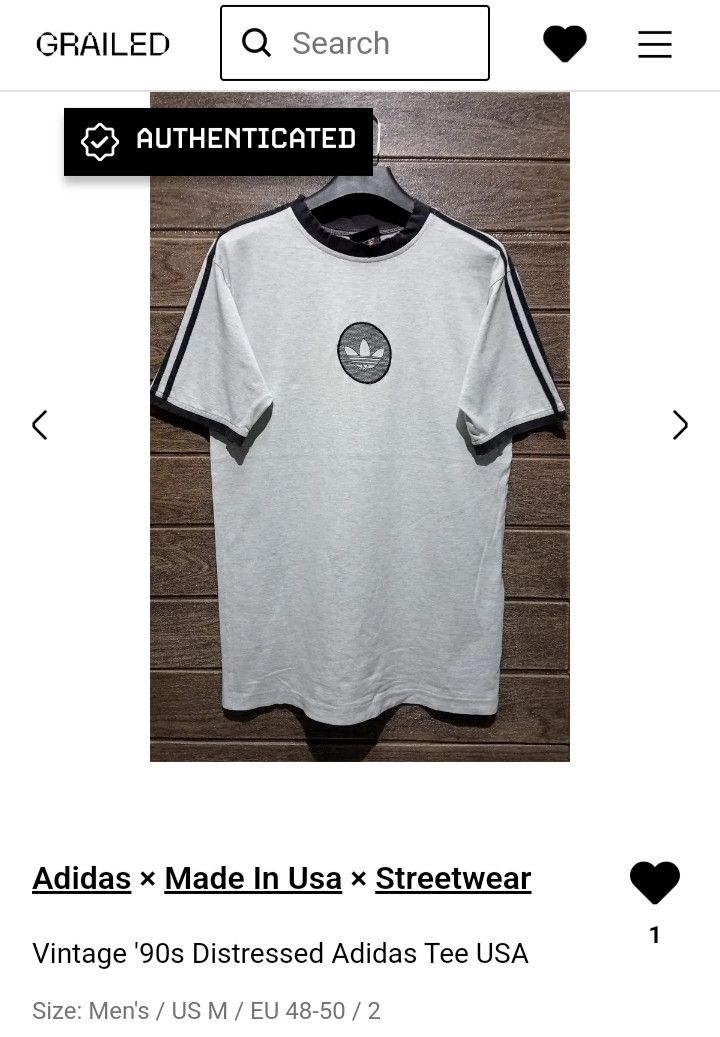 Adidas Vintage '90s Distressed Adidas Tee USA Size US M / EU 48-50 / 2 - 13 Thumbnail