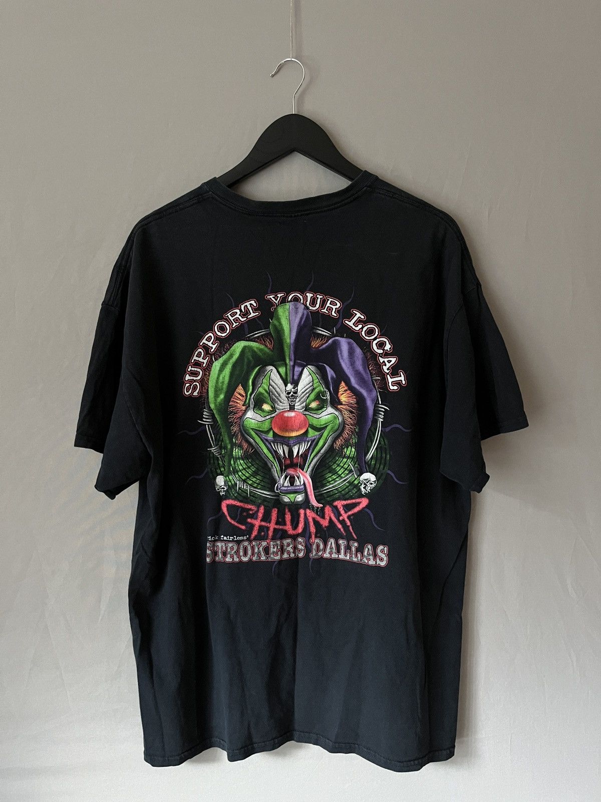 34 Heritage Strokers Dallas Support Your Local Chump Biker Jester Tee Size US XL / EU 56 / 4 - 1 Thumbnail