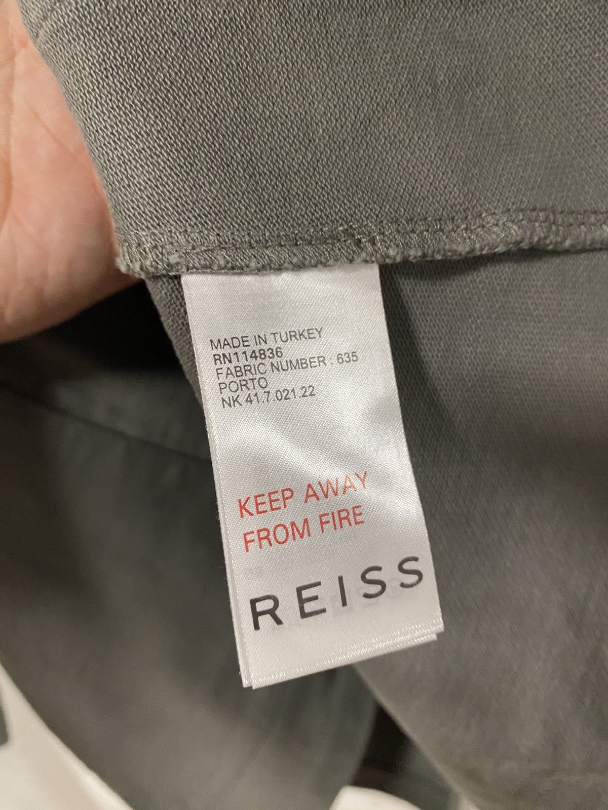 Reiss Reiss Grey Classic 2 buttons and 3 Pockets Blazer Size 38R - 7 Thumbnail