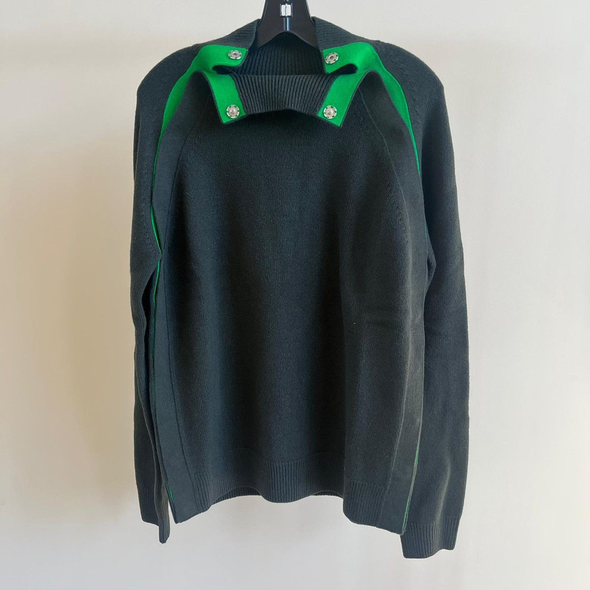 Bottega Veneta o1rshd1 Mid-weight Snap Wool Sweater in Brown / Mahogany Size US L / EU 52-54 / 3 - 10 Thumbnail