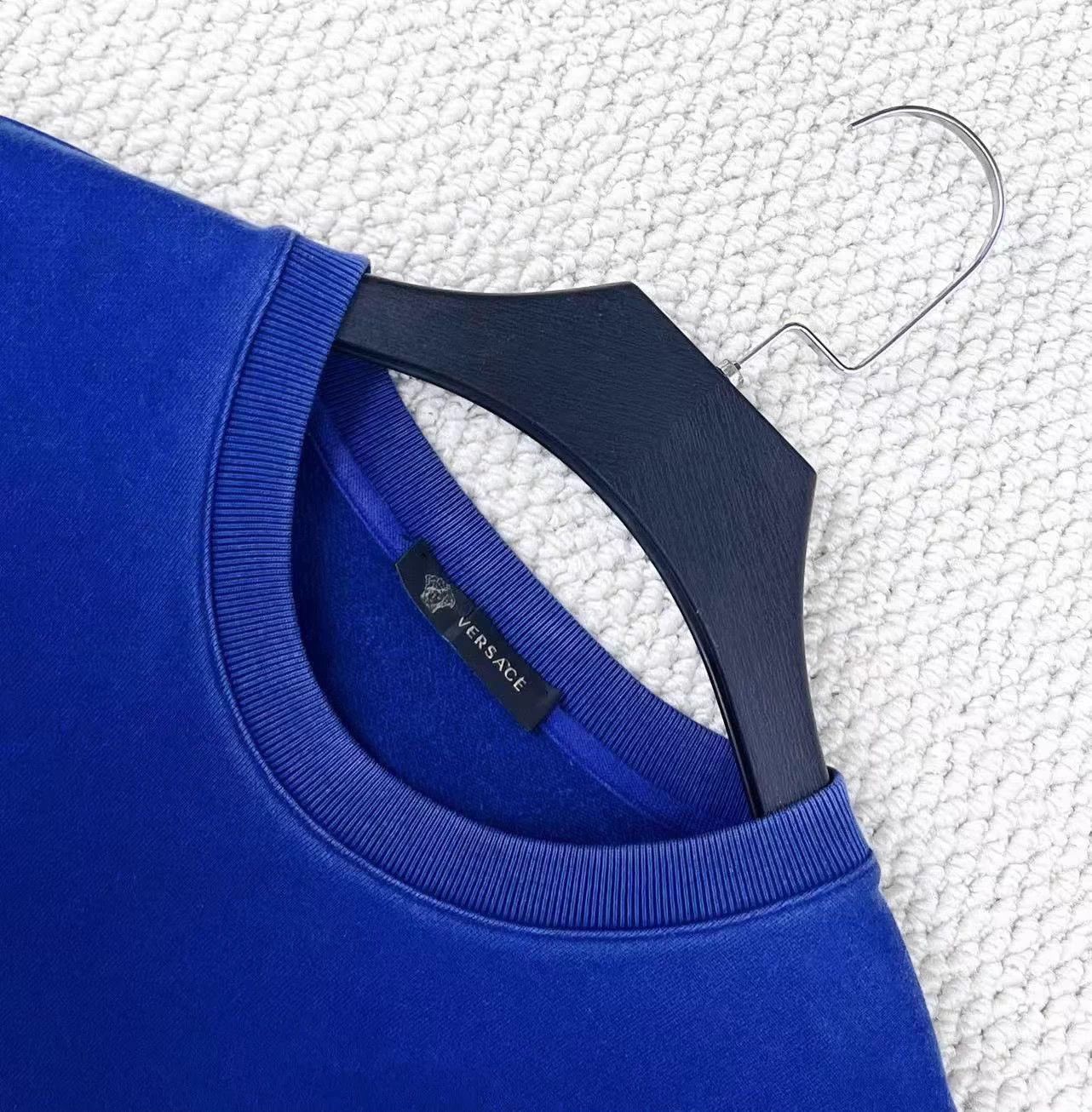 Versace Versace blue 5xl embroidered logo sweatshirt Size US XXL / EU 58 / 5 - 3 Thumbnail