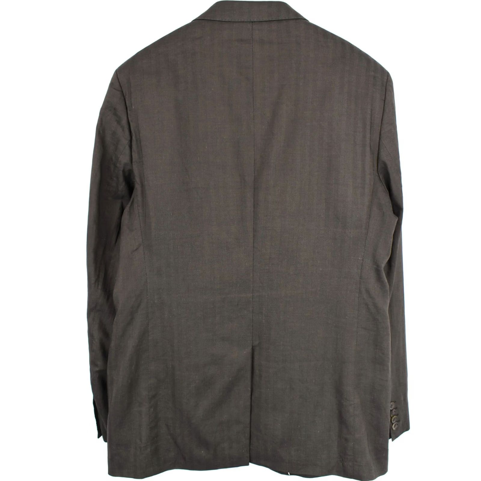 Hugo Boss HUGO BOSS The Jam Blazer Mens US 42R Lined Notch Lapel Single Breasted Button Blazer Pinstripe Brown Jacket Size 42R - 2 Thumbnail