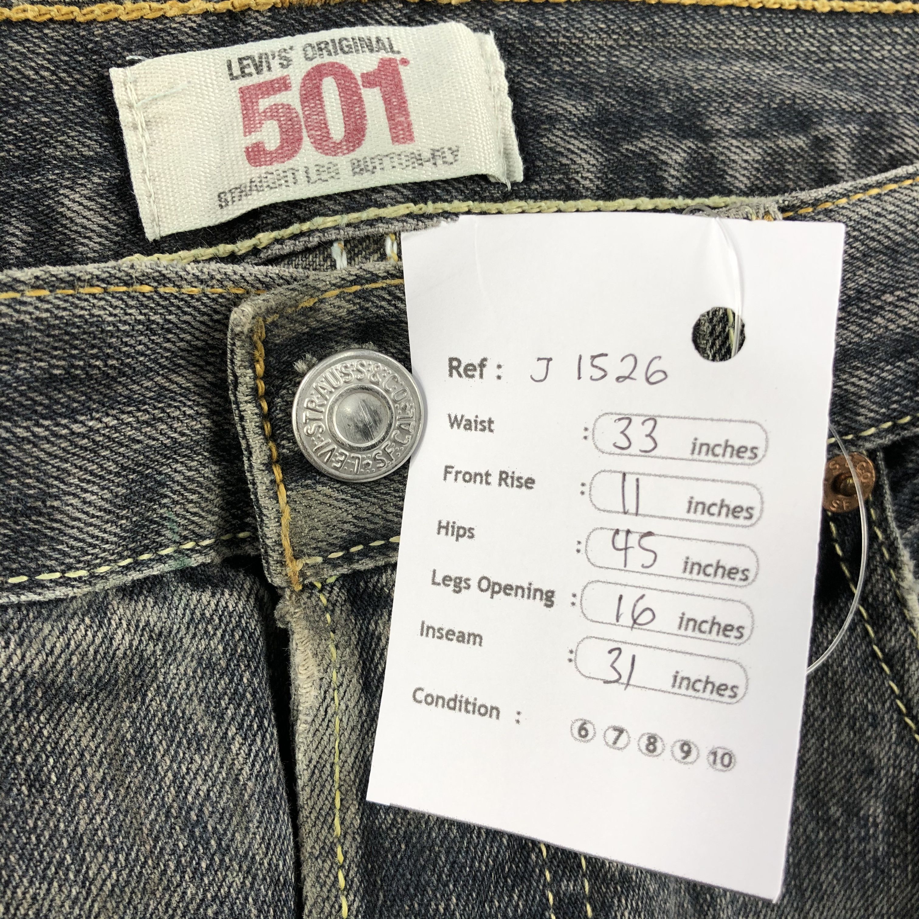 Levi's Vintage Levis 501 Earth Tone Jeans-J1526 Size US 33 - 15 Thumbnail