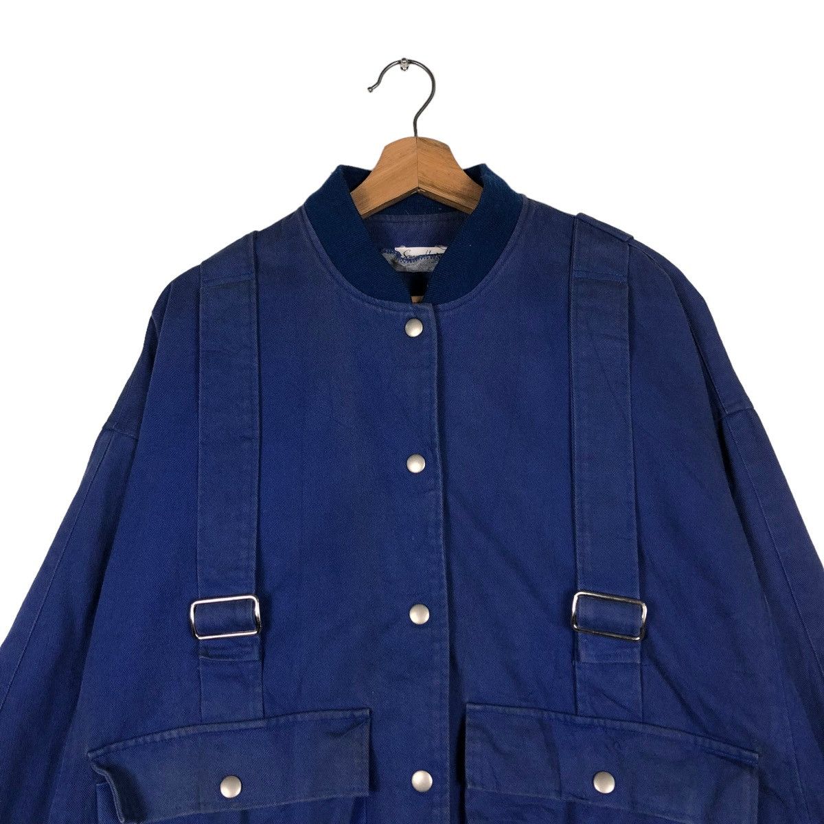 Japanese Brand 🔥VINTAGE PARACHUTE BONDAGE BIKER BOMBER JACKET SUNNY HOUSE Size US M / EU 48-50 / 2 - 5 Thumbnail
