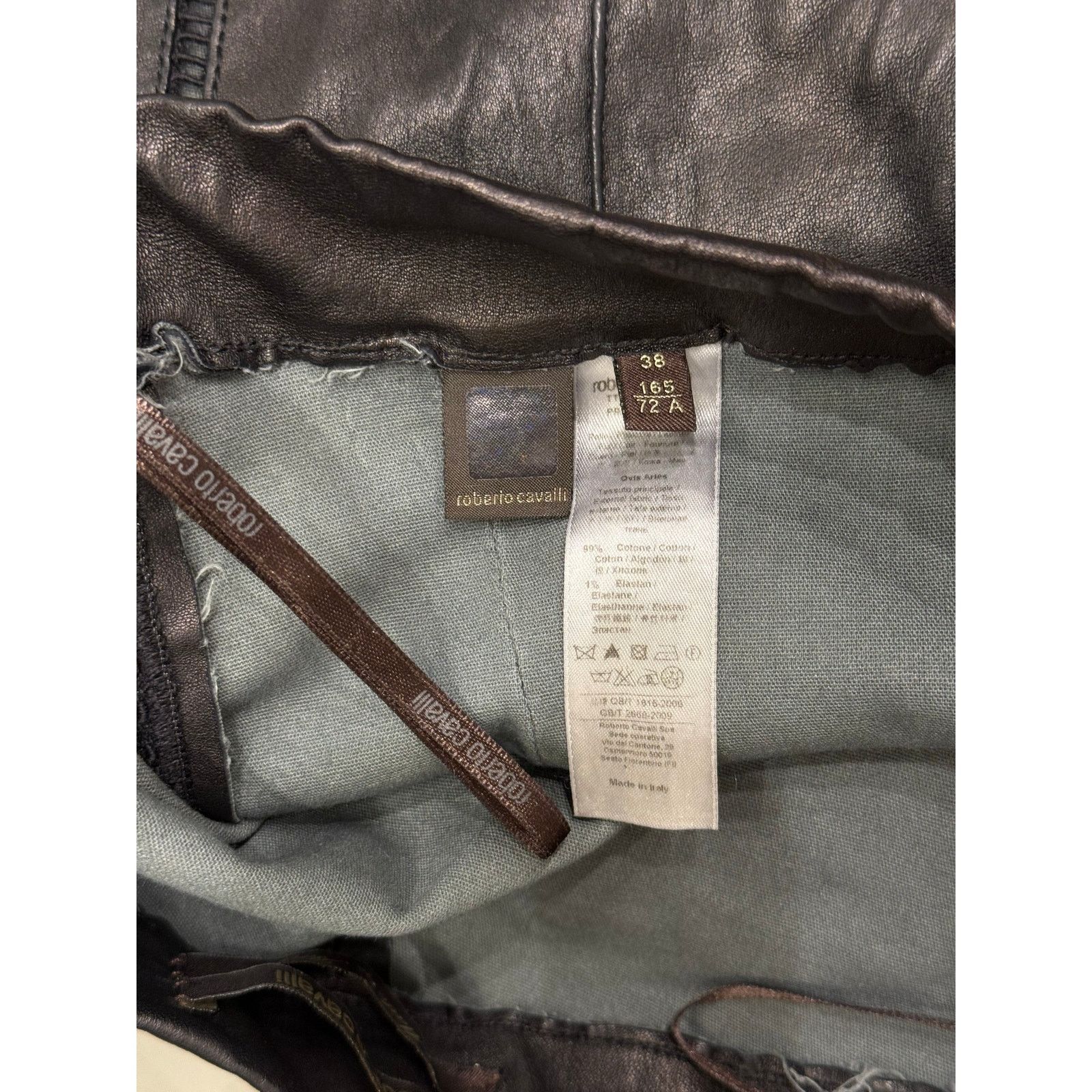 Roberto Cavalli 2010s Roberto Cavalli leather skinny pants Size 26" / US 2 / IT 38 - 7 Thumbnail