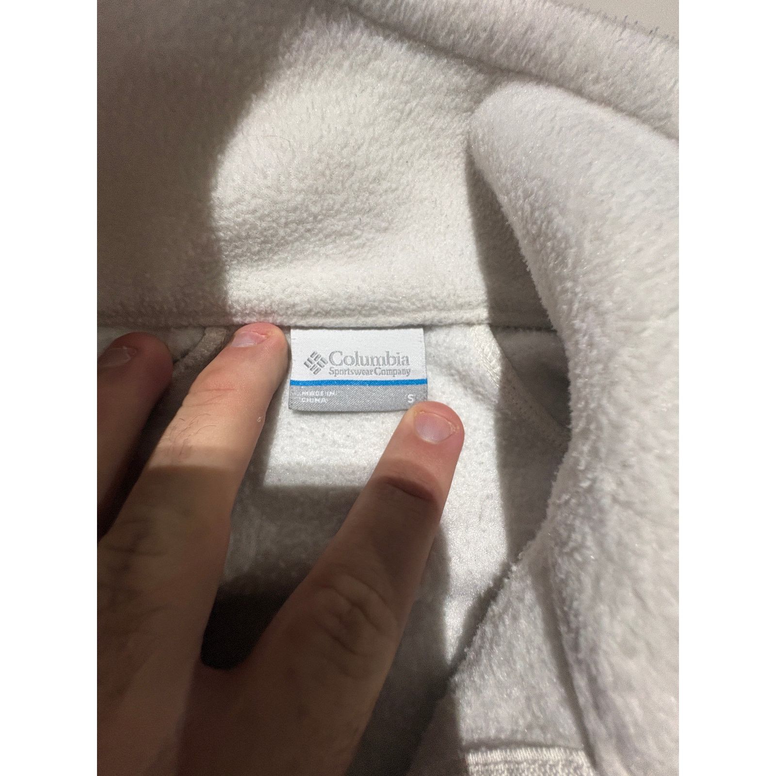 Columbia Columbia Women’s Small White Gray Fleece Jacket Full Zip Size S / US 4 / IT 40 - 3 Thumbnail