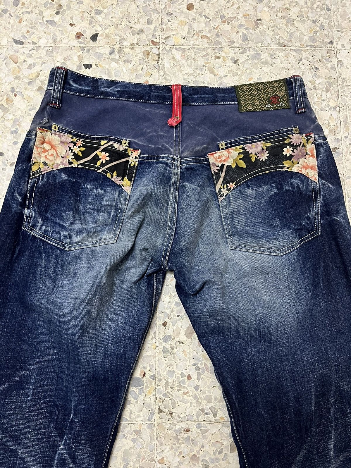 Japanese Brand Japanese brand Eternal distressed denim sakura design Size US 33 - 4 Thumbnail