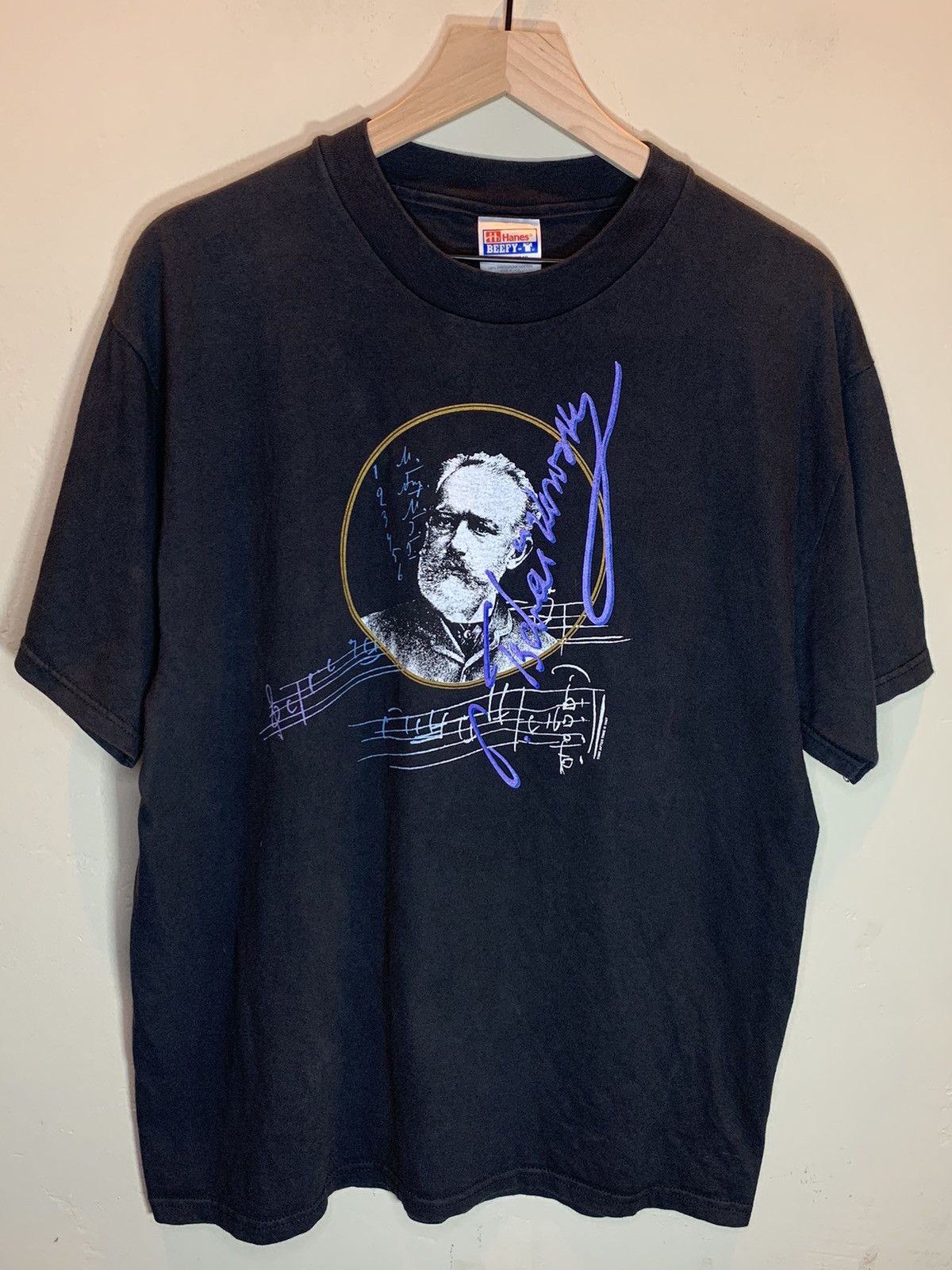 Vintage RARE* Vintage 90’s Tchaikovsky Composer Art USA-Made T-Shirt Size US L / EU 52-54 / 3 - 1 Thumbnail