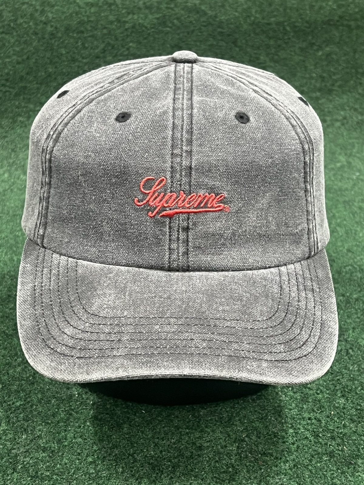 Supreme Script Logo 6 Panel Hat | Grailed