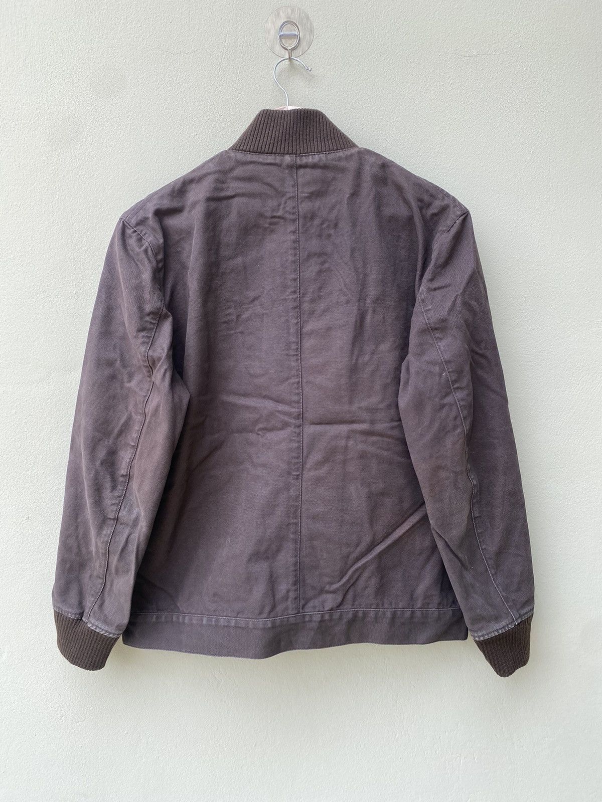 Japanese Brand × United Arrows × Vintage RARE VINTAGE UNITED ARROWS DUCK KANVAS JACKET FADED BROWN Size US M / EU 48-50 / 2 - 2 Thumbnail