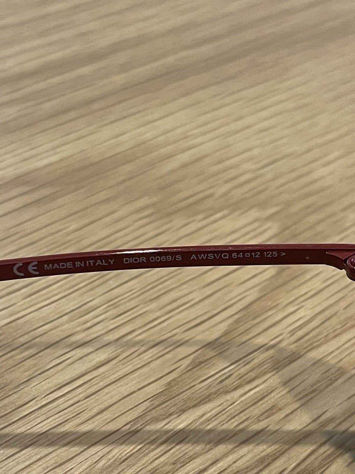 Dior × Hedi Slimane Hedi Slimane Y2K DIOR Homme red 0069/s aviator sunglasses Size ONE SIZE - 5 Thumbnail