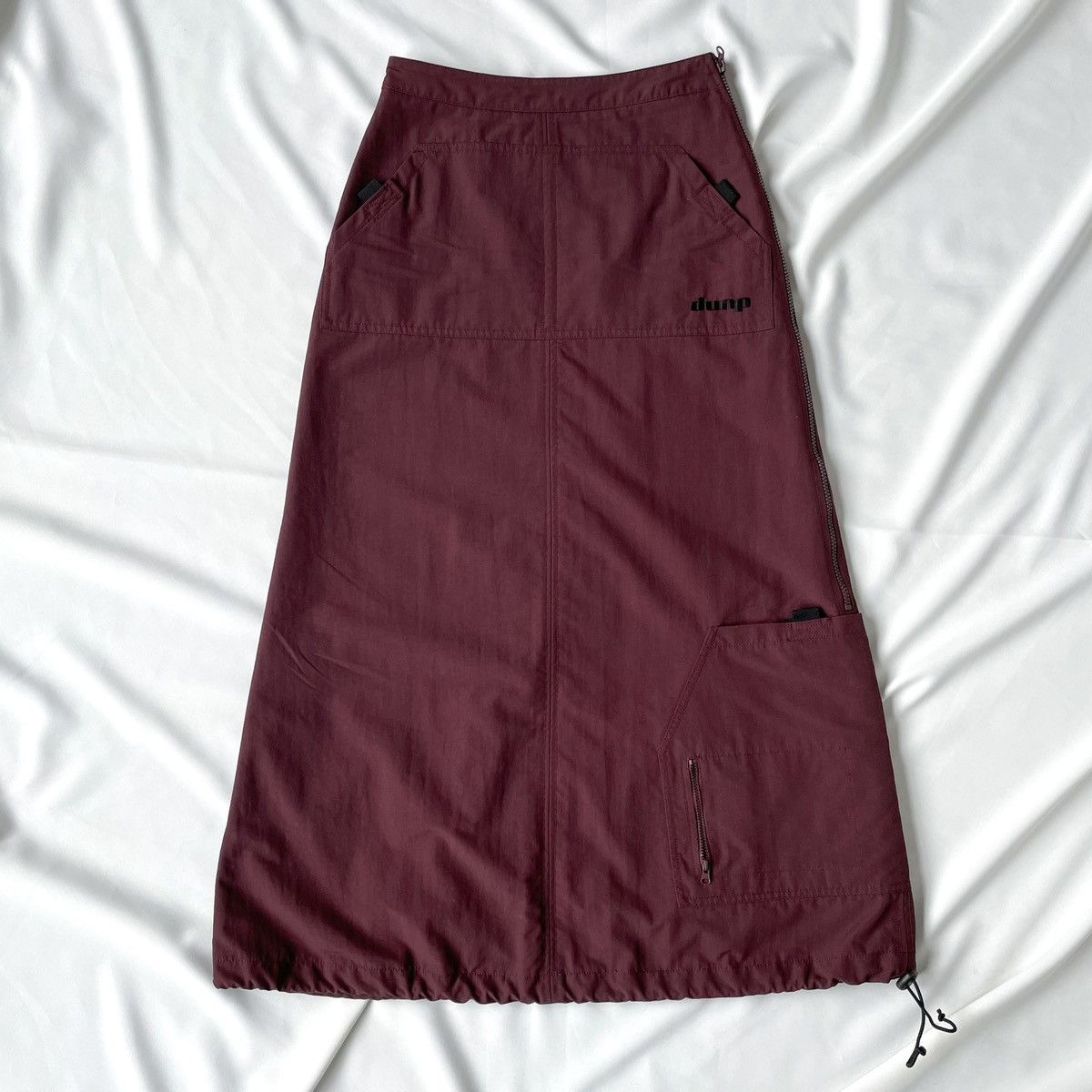 image of Avant Garde x Vintage Cyber Y2K Futuristic Cargo Maxi Skirt in Purple, Women's (Size 26)