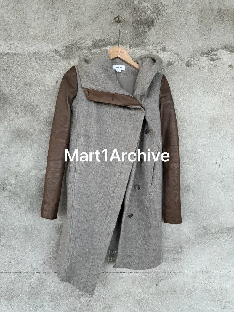 Helmut Lang HELMUT LANG Leather Sleeve Detachable Tailored Trench Coat Size S / US 4 / IT 40 - 1 Thumbnail