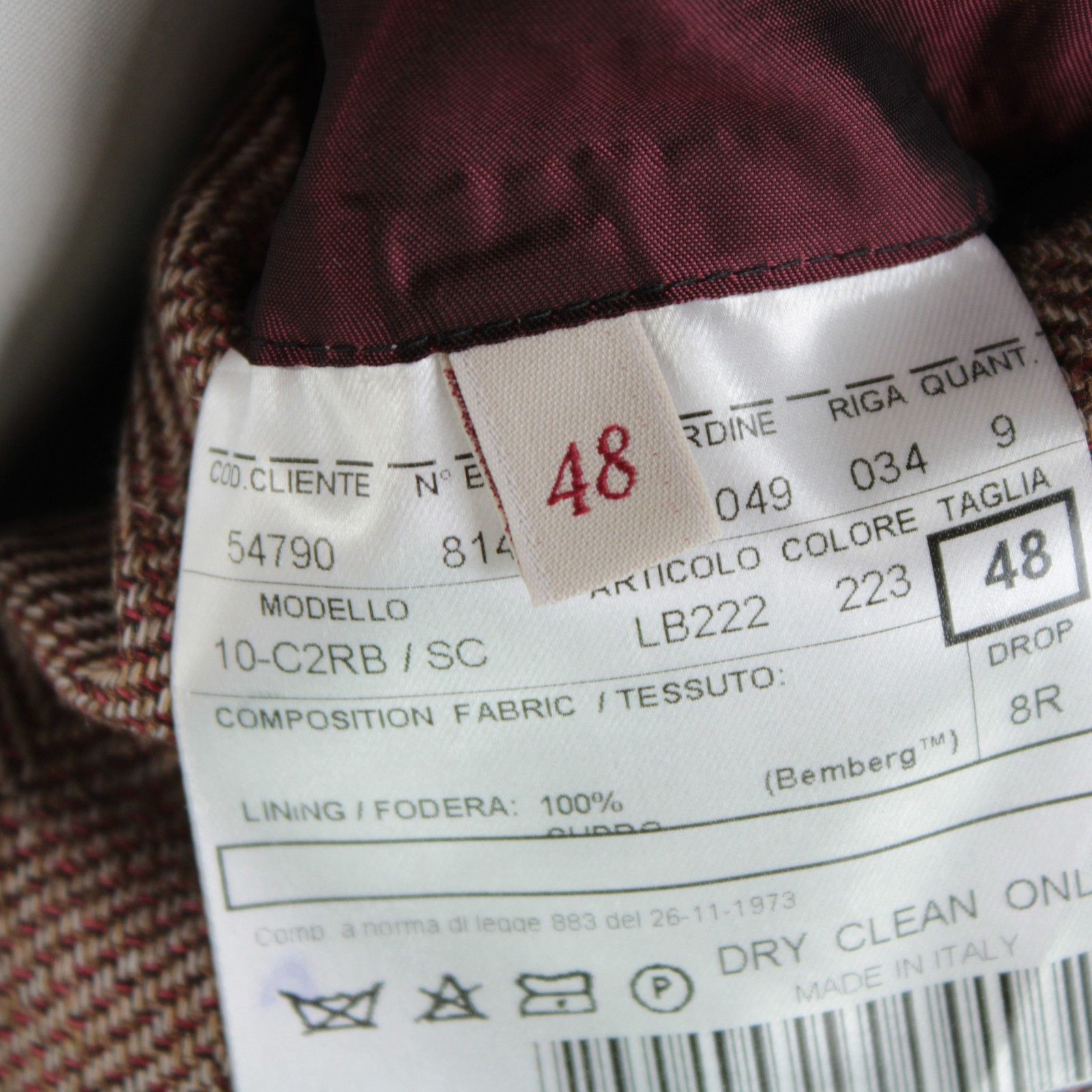 Luciano Barbera Luciano Barbera Sport Coat Size 38 US in Brown Size 38R - 8 Thumbnail