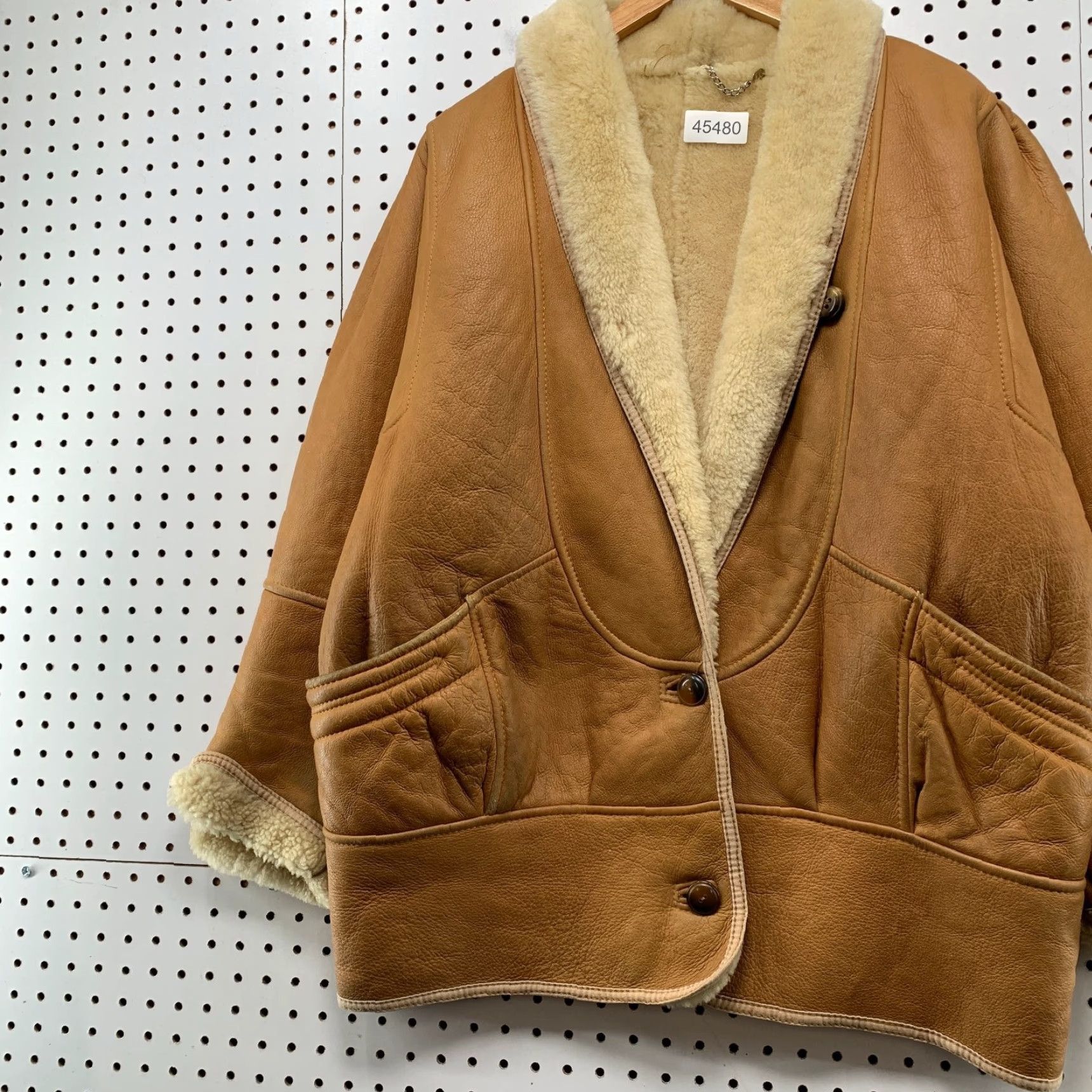 Vintage VINTAGE Shearling Jacket Womens 44 Brown Rancher Pockets Fur Liner Jacket Size XL / US 12-14 / IT 48-50 - 3 Thumbnail
