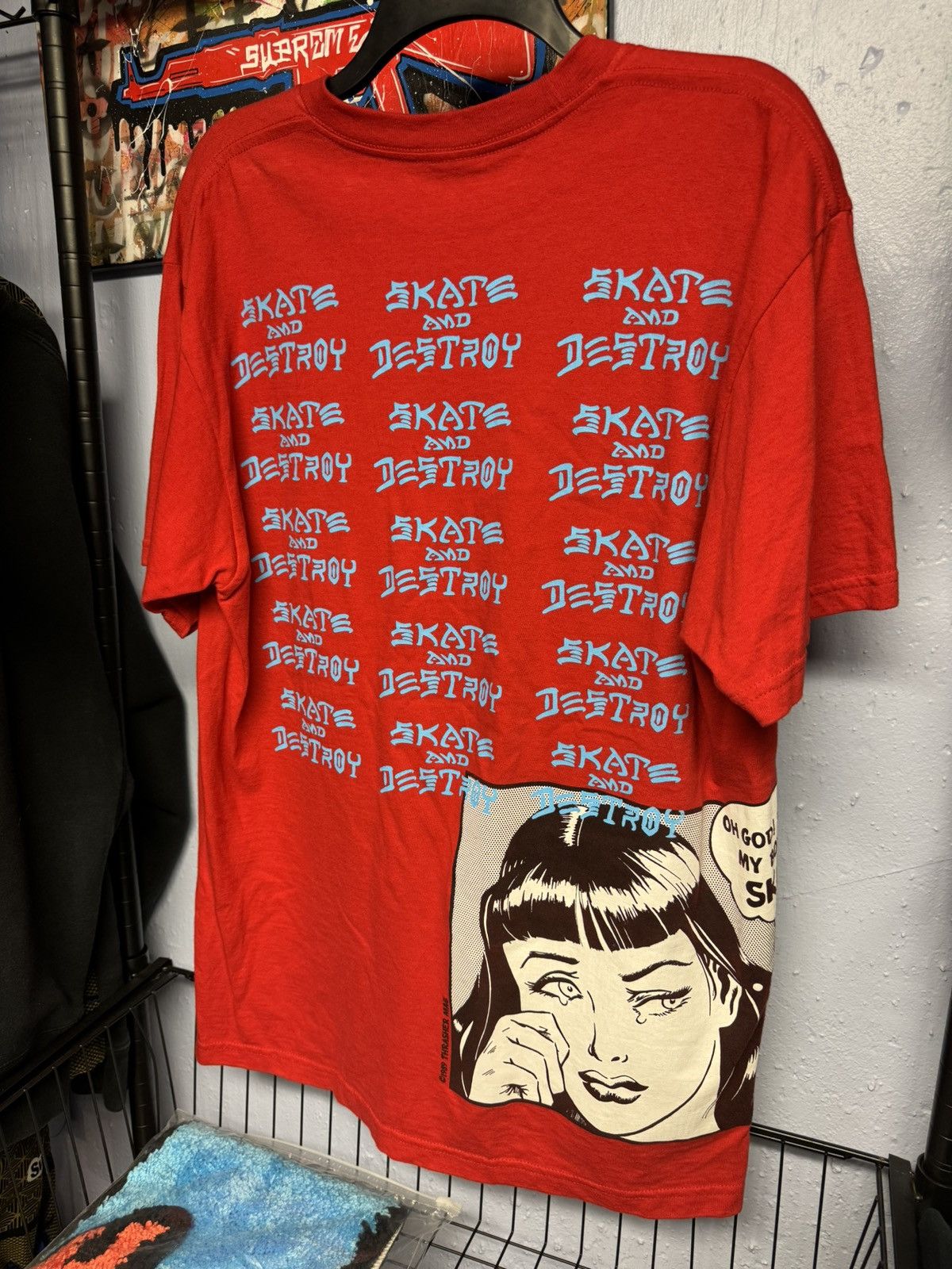 Supreme × Thrasher Supreme Thrasher Boyfriend Tee Red Large Size US L / EU 52-54 / 3 - 17 Thumbnail