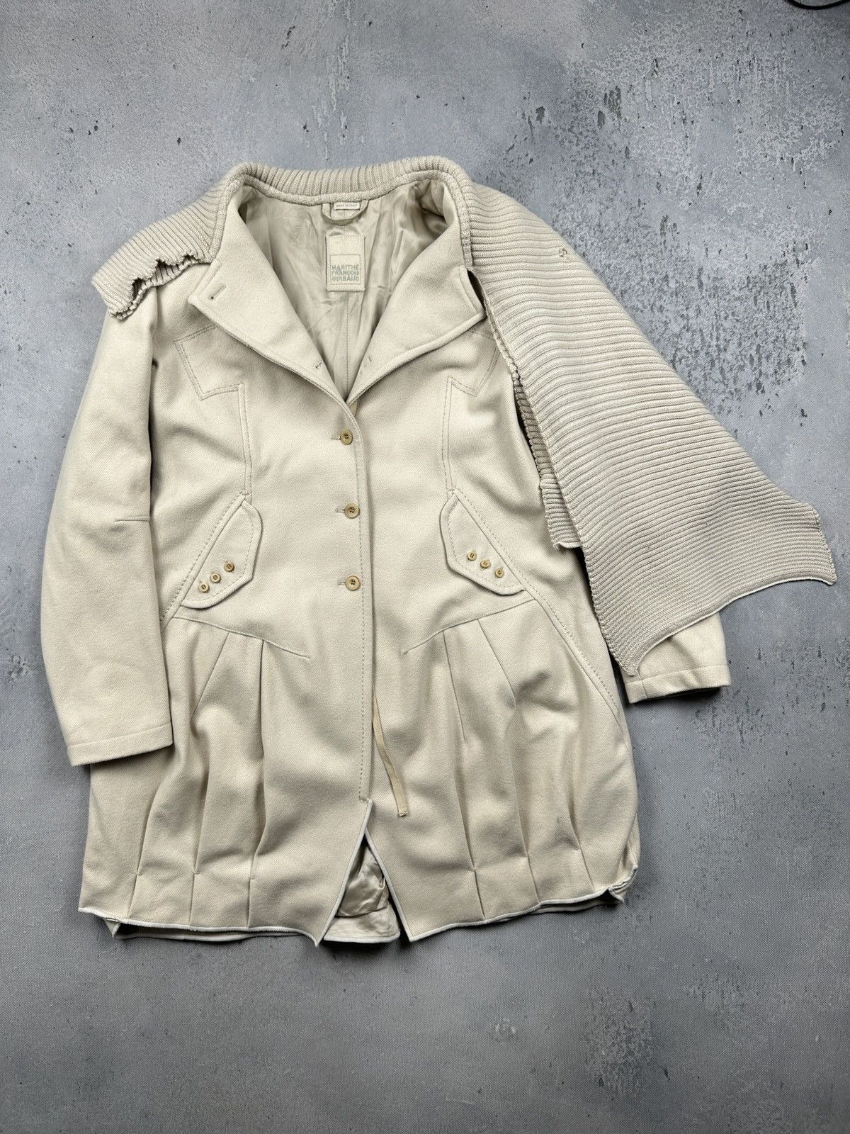 Marithe + Francois Girbaud Archive Marithe Francois Girbaud Wool Coat Cape Italy Y2K Size L / US 10 / IT 46 - 21 Thumbnail