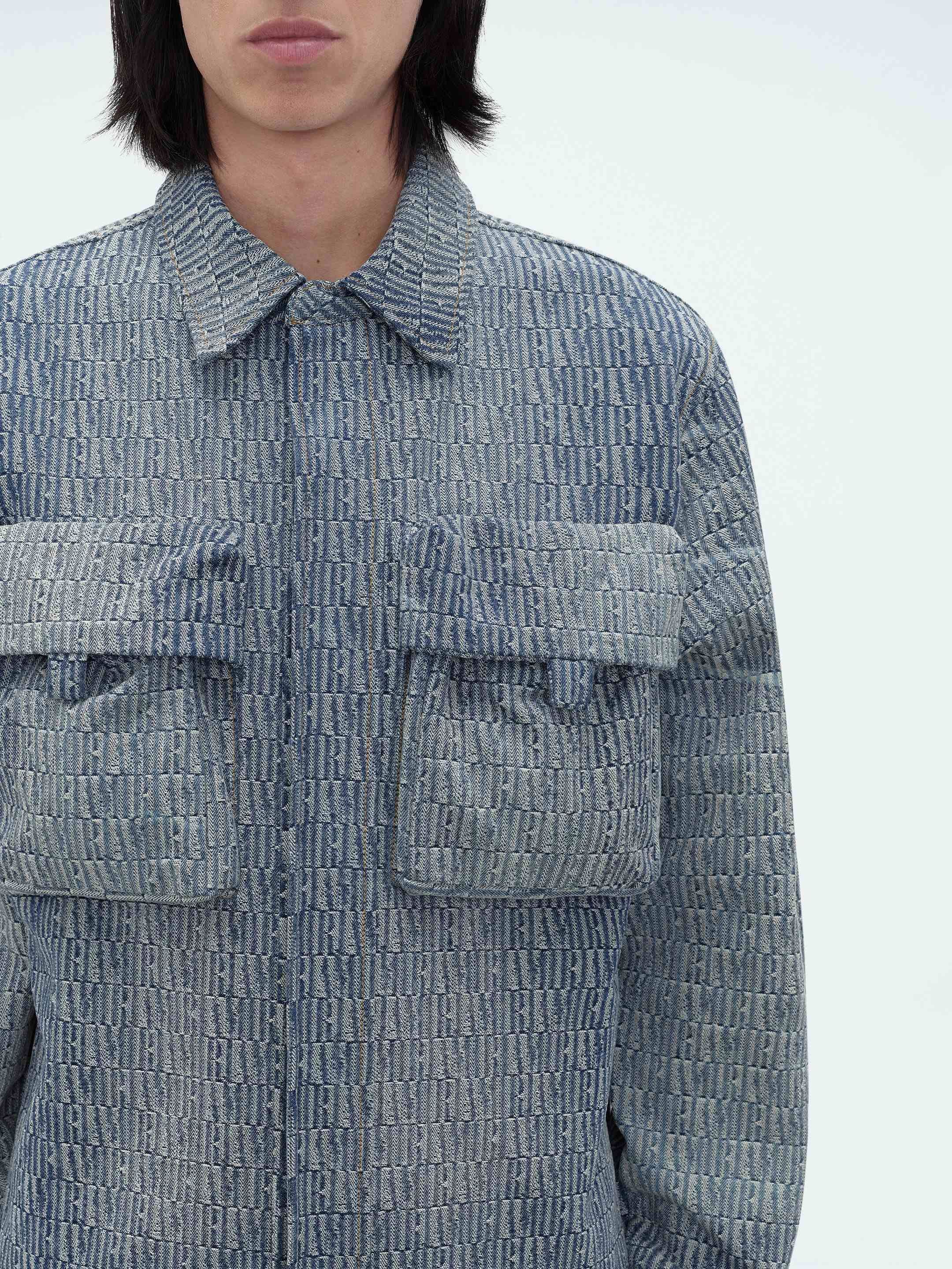 Amiri o1w1db10125 Long Sleeve Cargo Shirt in Indigo Size US M / EU 48-50 / 2 - 4 Thumbnail