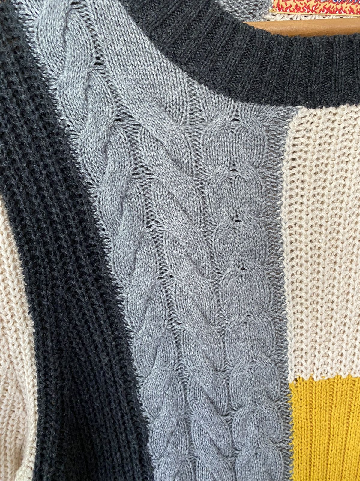 Hysteric Glamour × If Six Was Nine × Japanese Brand Vtg RNA DNA Devil Girl Oversize color block knitwear Size L / US 10 / IT 46 - 7 Thumbnail