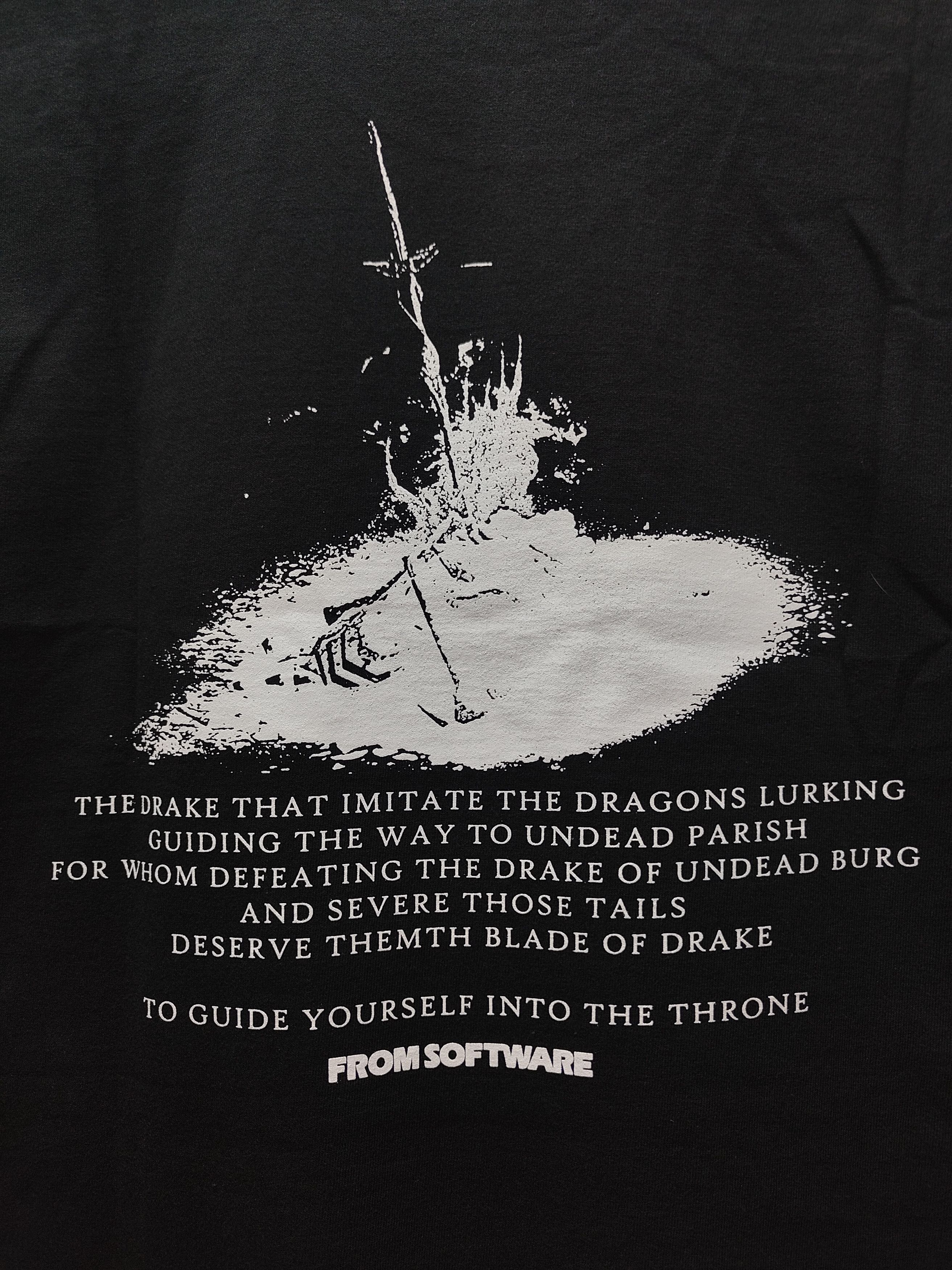 Playstation Dark Souls "Hellkite Drake" T-shirt Size US XL / EU 56 / 4 - 8 Thumbnail