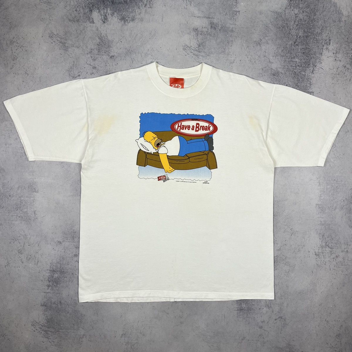 Cartoon Network Vintage Simpsons Kit Kat y2k graphic cartoon tee 2000’s Size US XL / EU 56 / 4 - 2 Thumbnail