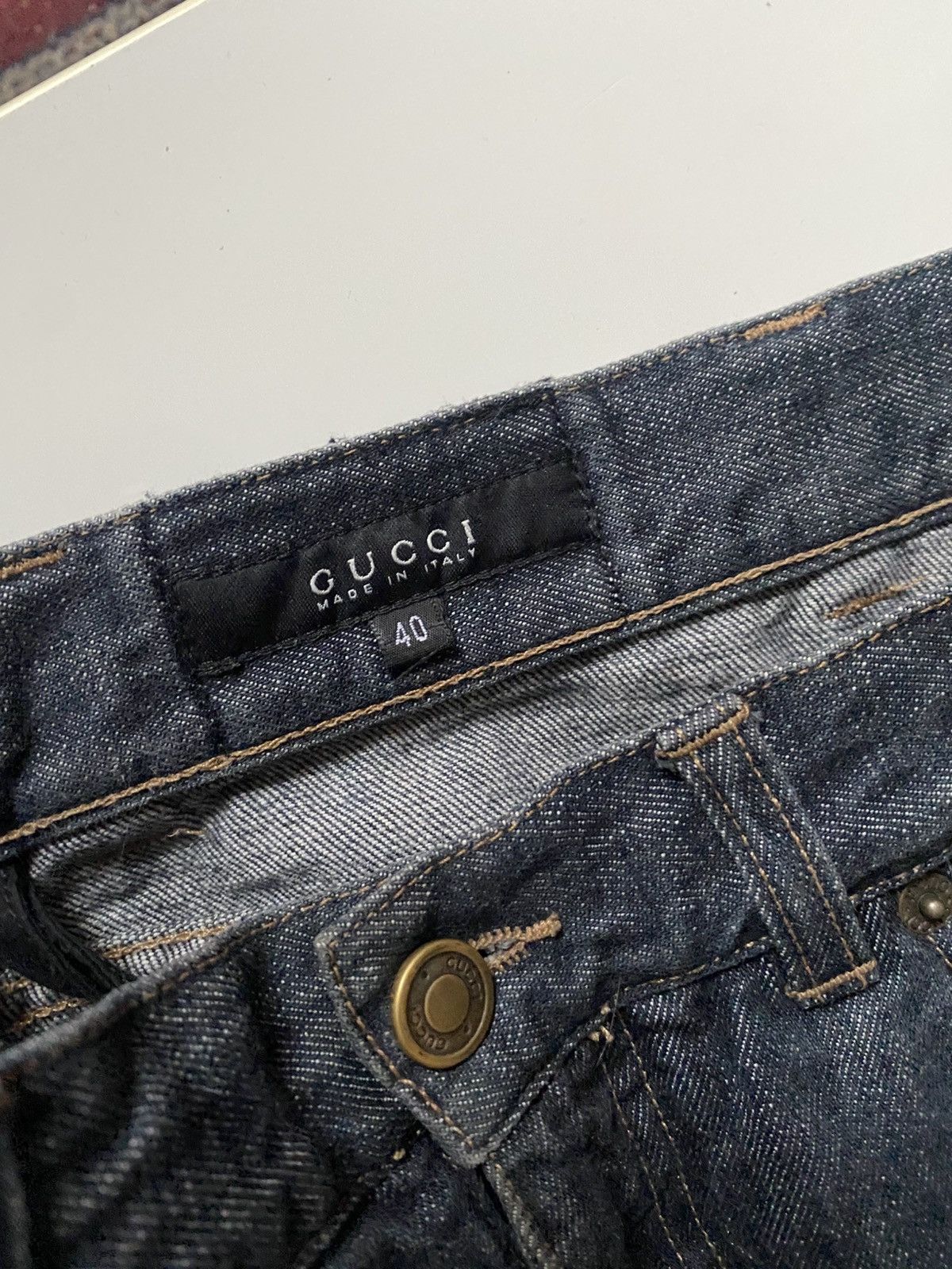 Gucci GUCCI S/S 2002 “heart” uncut denim Size US 28 / EU 44 - 6 Thumbnail