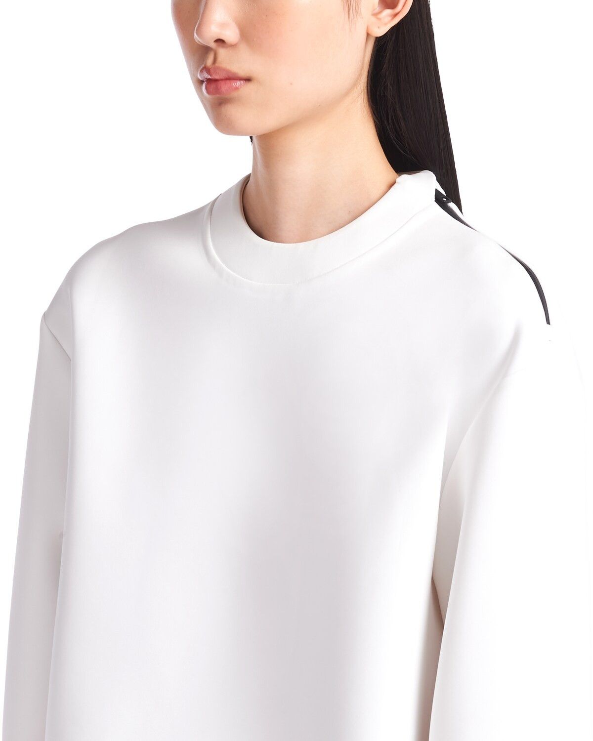 Prada o1la1rc1a0925 Printed Double Jersey Sweatshirt in White/Red Size S / US 4 / IT 40 - 5 Thumbnail
