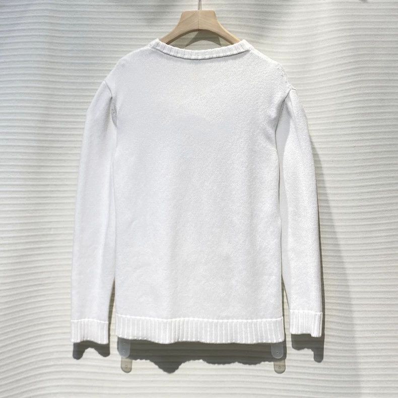 Loewe LOEWE Cable knit sweater with tassel logo Size L / US 10 / IT 46 - 2 Thumbnail