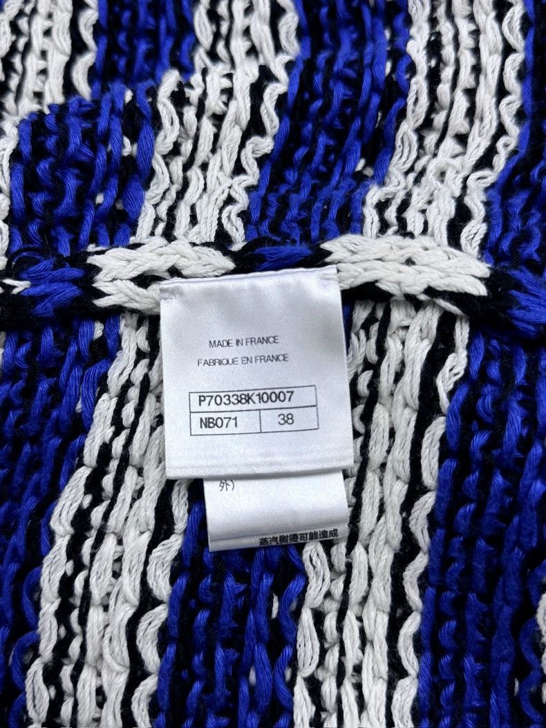 Chanel Chanel Blue and white striped knitted cardigan coat Size XS / US 0-2 / IT 36-38 - 6 Thumbnail