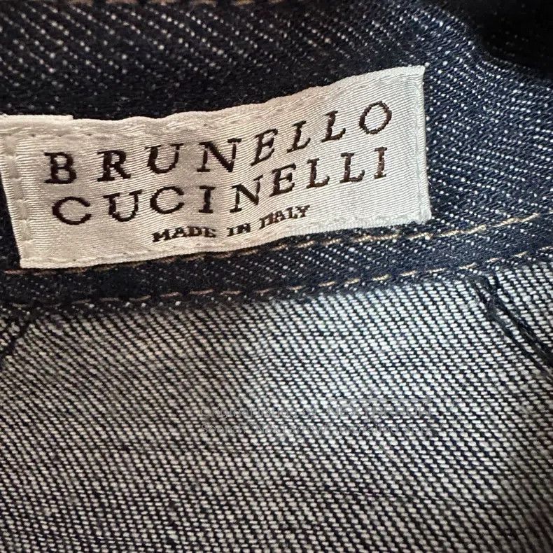 Brunello Cucinelli Brunello Cucinelli Navy Blue Denim Dress Size XS / US 0-2 / IT 36-38 - 3 Thumbnail