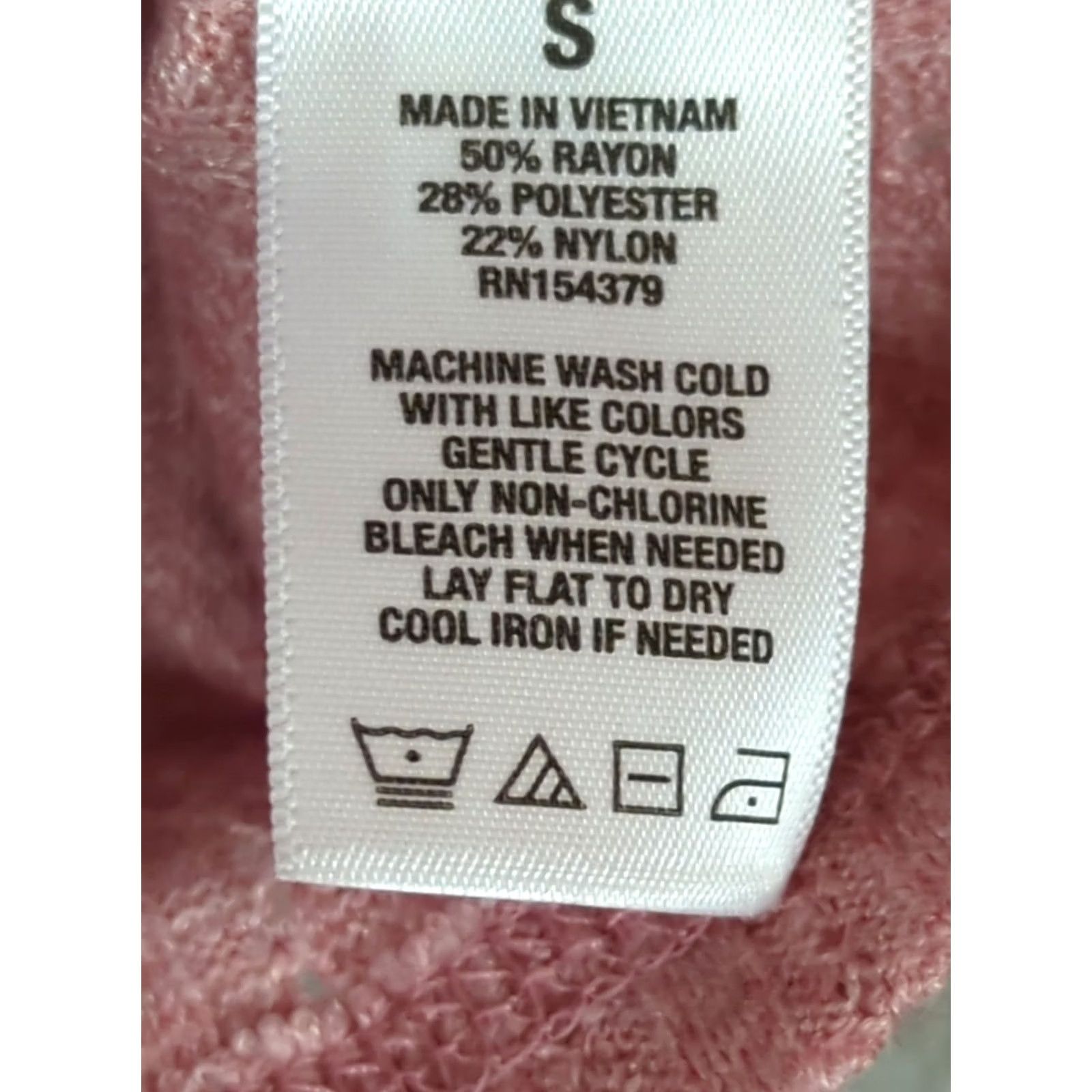 Aeropostale Aeropostale Womens S Pink Rayon blend Long Sleeve cropped Milkmaid Knit Top Size S / US 4 / IT 40 - 5 Thumbnail