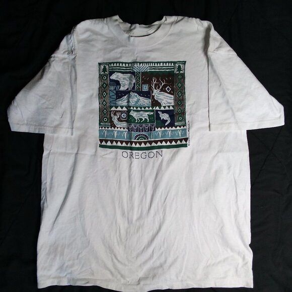 Other Deadstock Vintage Oregon Outdoors Nature Tribal T-Shirt Size US L / EU 52-54 / 3 - 2 Thumbnail