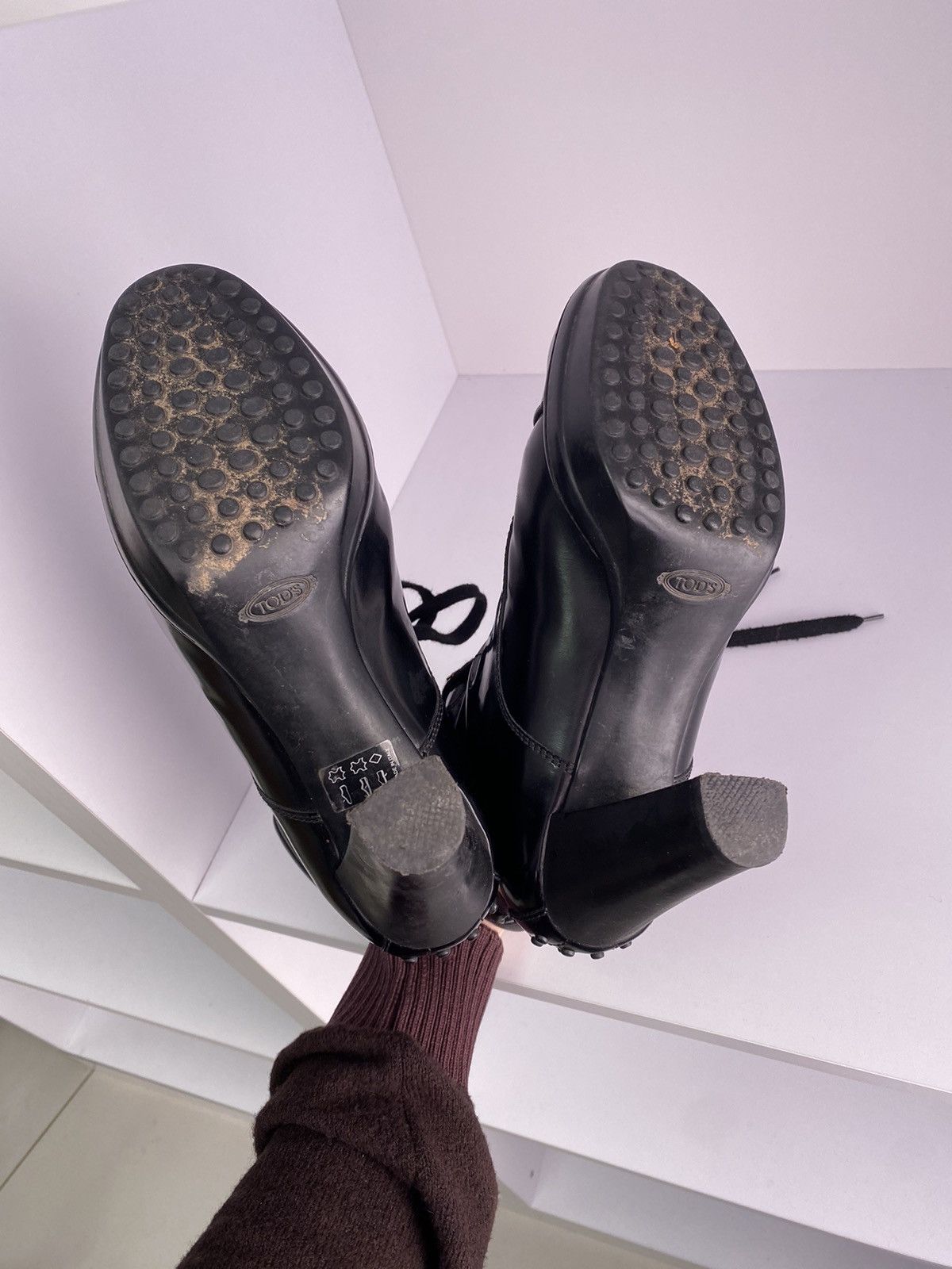 Tod's × Vintage Vintage Tod's Patent Leather Women’s Boots Size US 8.5 / IT 38.5 - 10 Thumbnail
