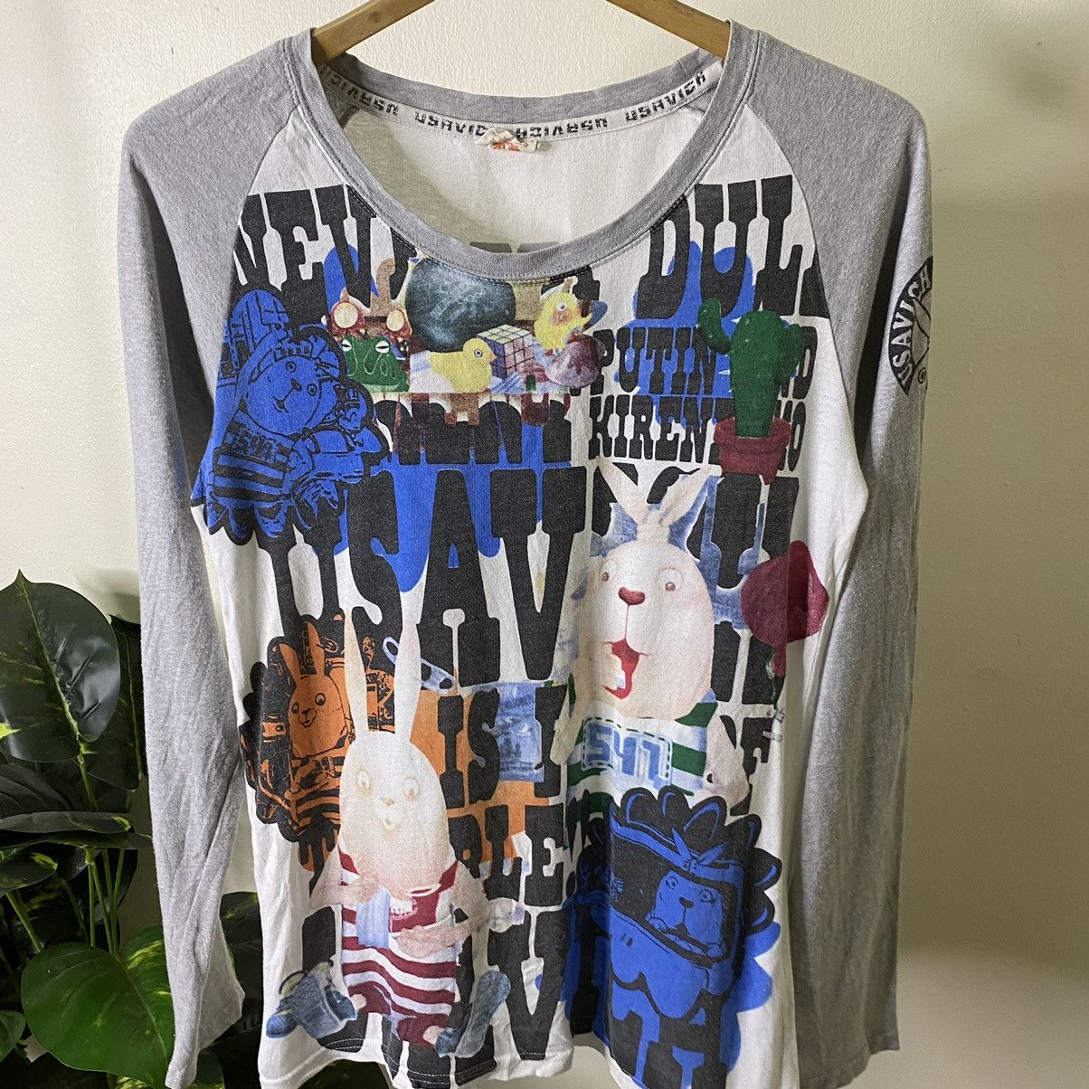 Cartoon Network × Vintage Vintage 2010 MTV Japan Usavich Animated Series Promo LS Tee Size US S / EU 44-46 / 1 - 2 Thumbnail