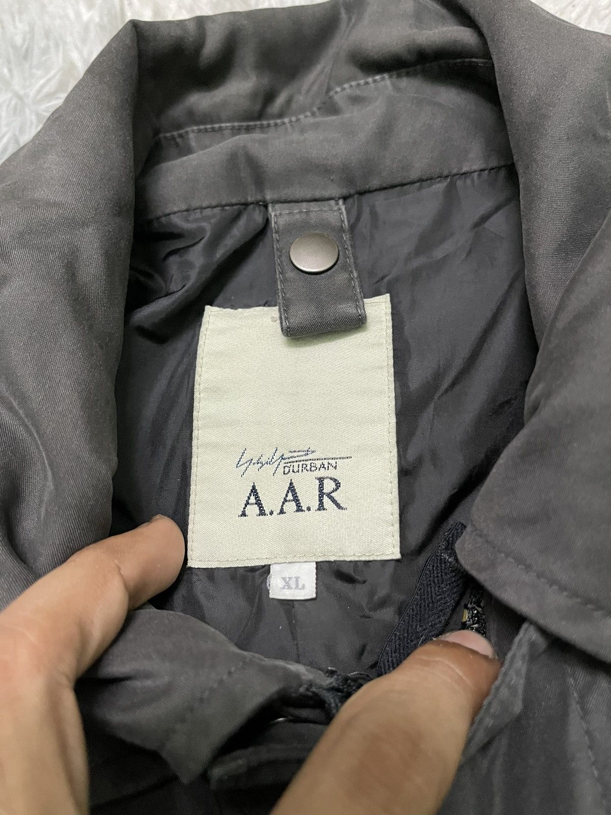 Yohji Yamamoto 90s YOHJI YAMAMOTO LONG JACKET OVERALL FADED Size US XL / EU 56 / 4 - 5 Thumbnail