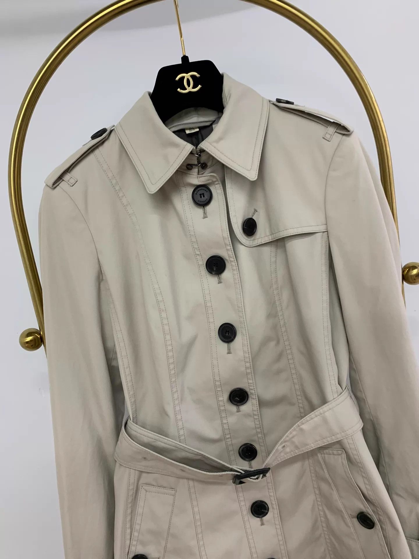 Burberry Burberry Apricot Trench Coat UK8 New Size S / US 4 / IT 40 - 2 Thumbnail