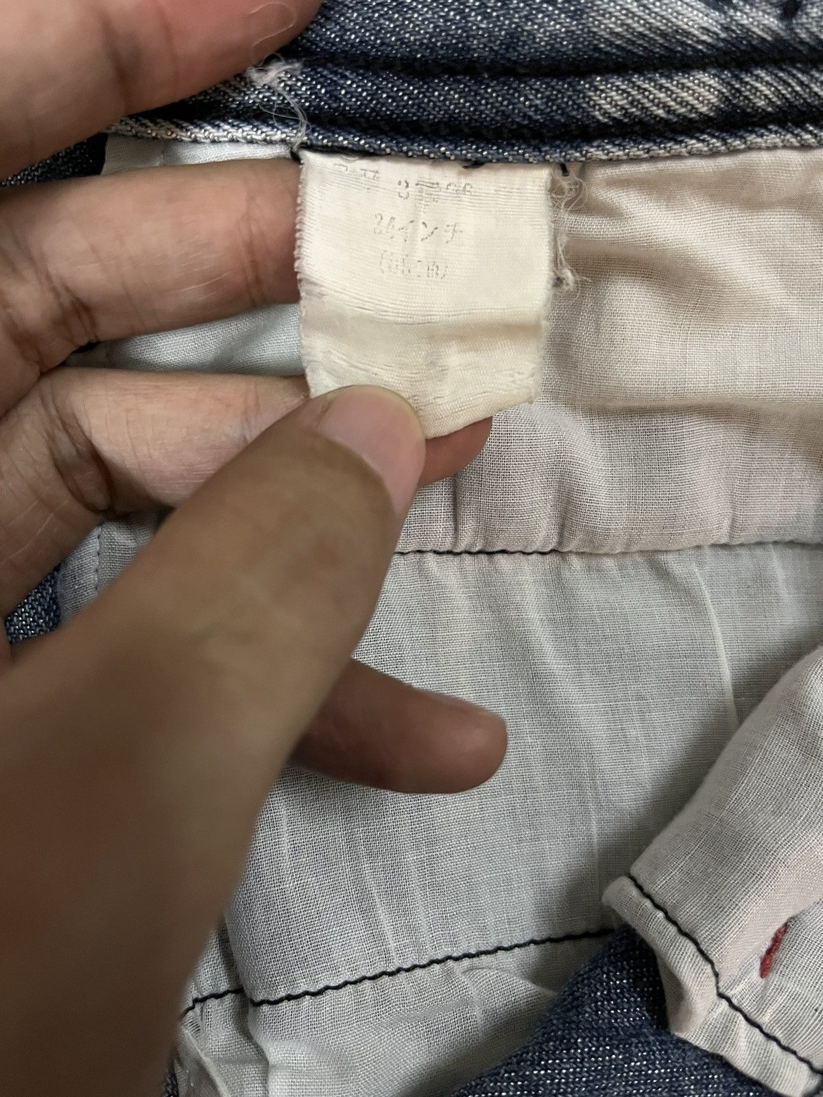 Japanese Brand Vintage Run New York Blue Wash Side Adjusters Baggy Jeans Size US 31 - 13 Thumbnail