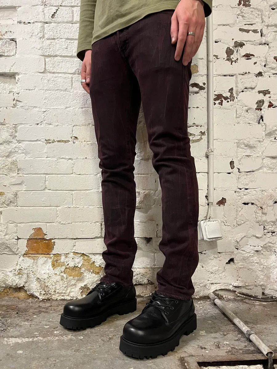 Dior 2010s Dior Purple Shadow Slim Denim Jeans by Kris Van Assche Size US 39 - 4 Thumbnail