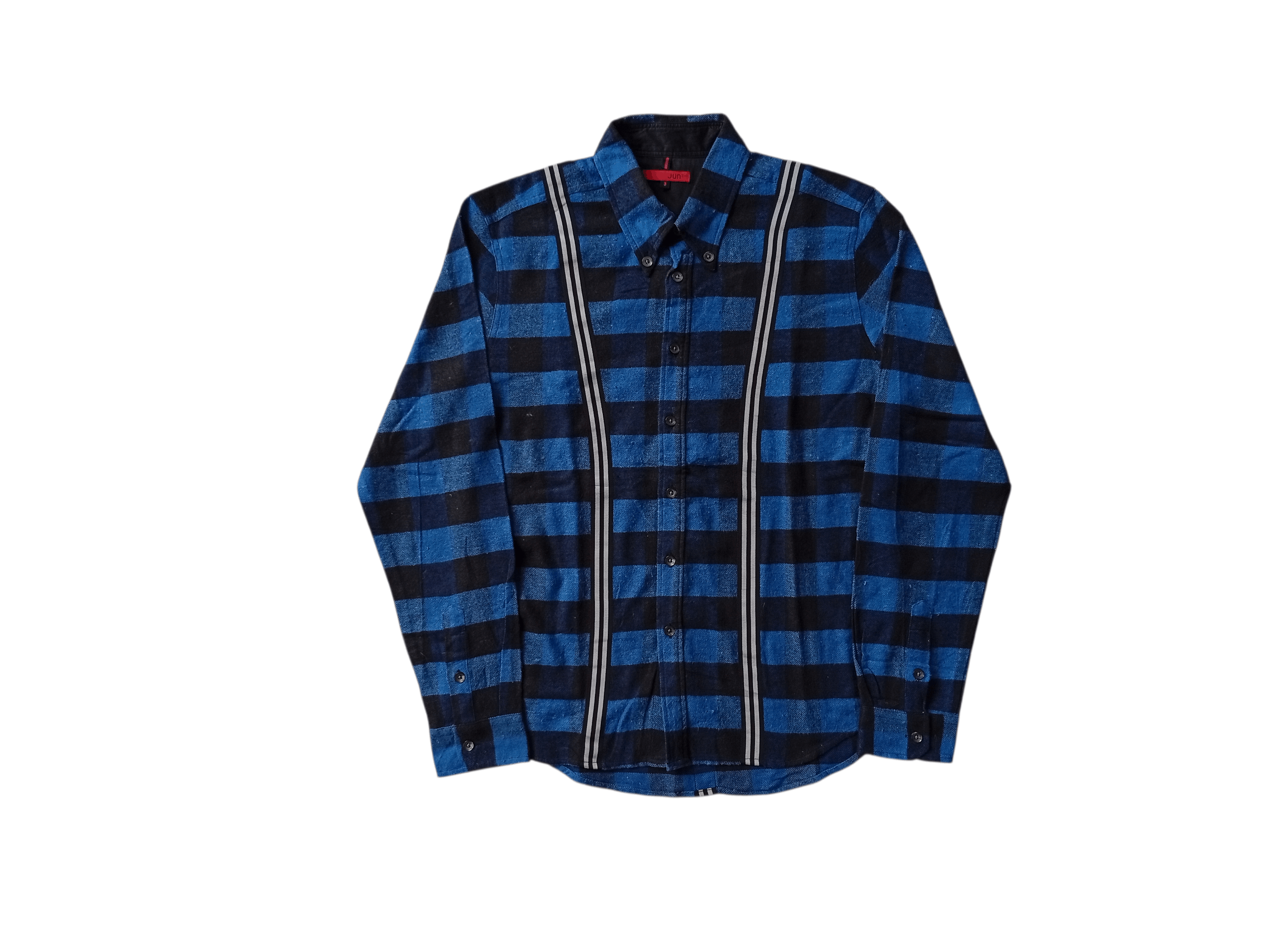 Jun Takahashi Jun Red suspended gimmick flanel shirt Size US L / EU 52-54 / 3 - 1 Thumbnail