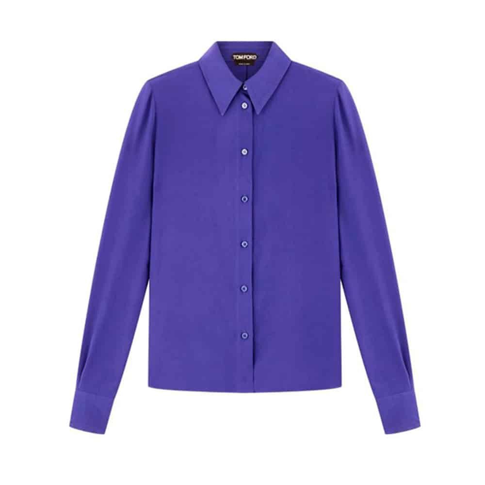 Tom Ford o1loc1c0924 CA3220 Shirt in Blue Size M / US 6-8 / IT 42-44 - 1 Preview